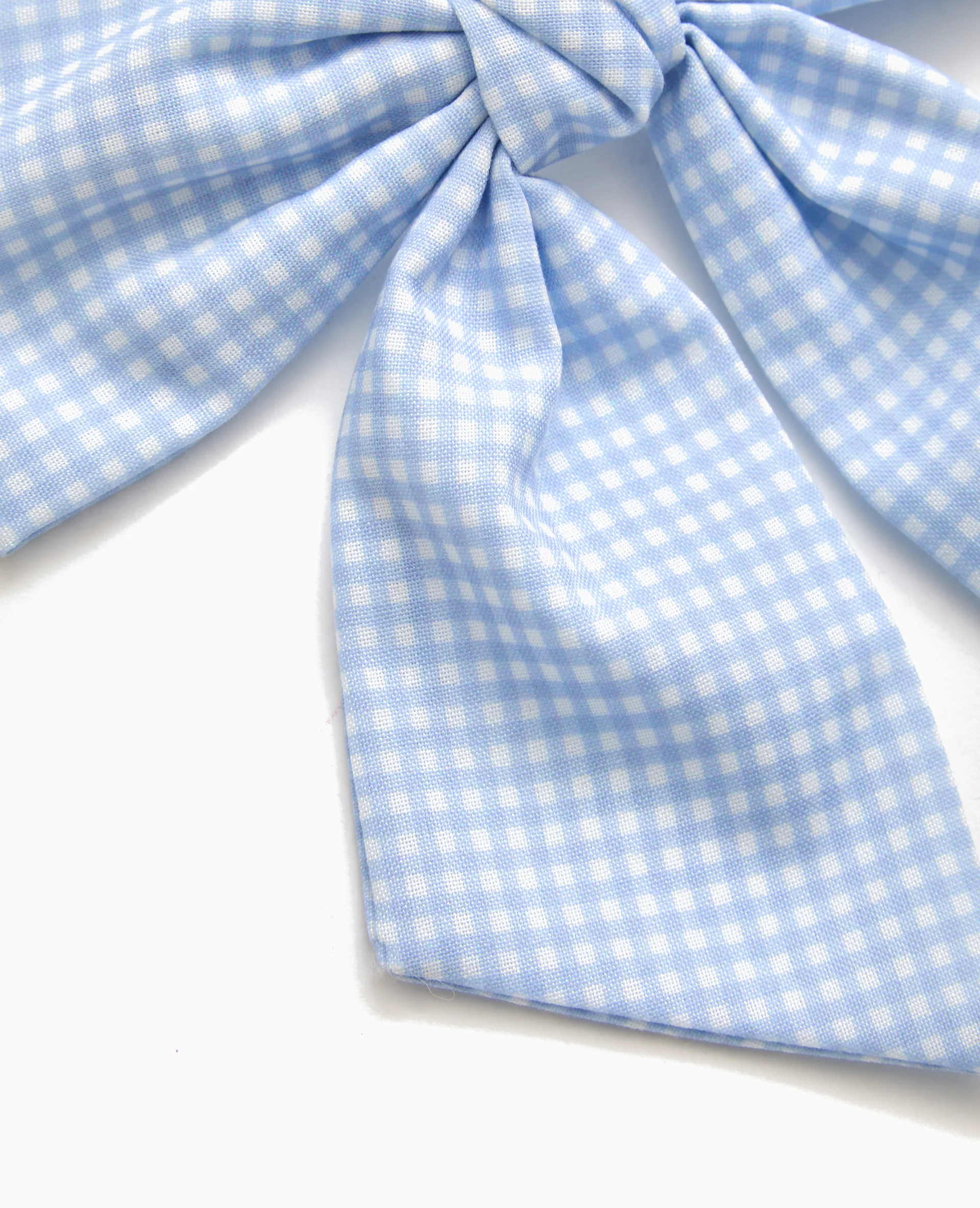 Barrette avec grand nœud vichy - Image 3