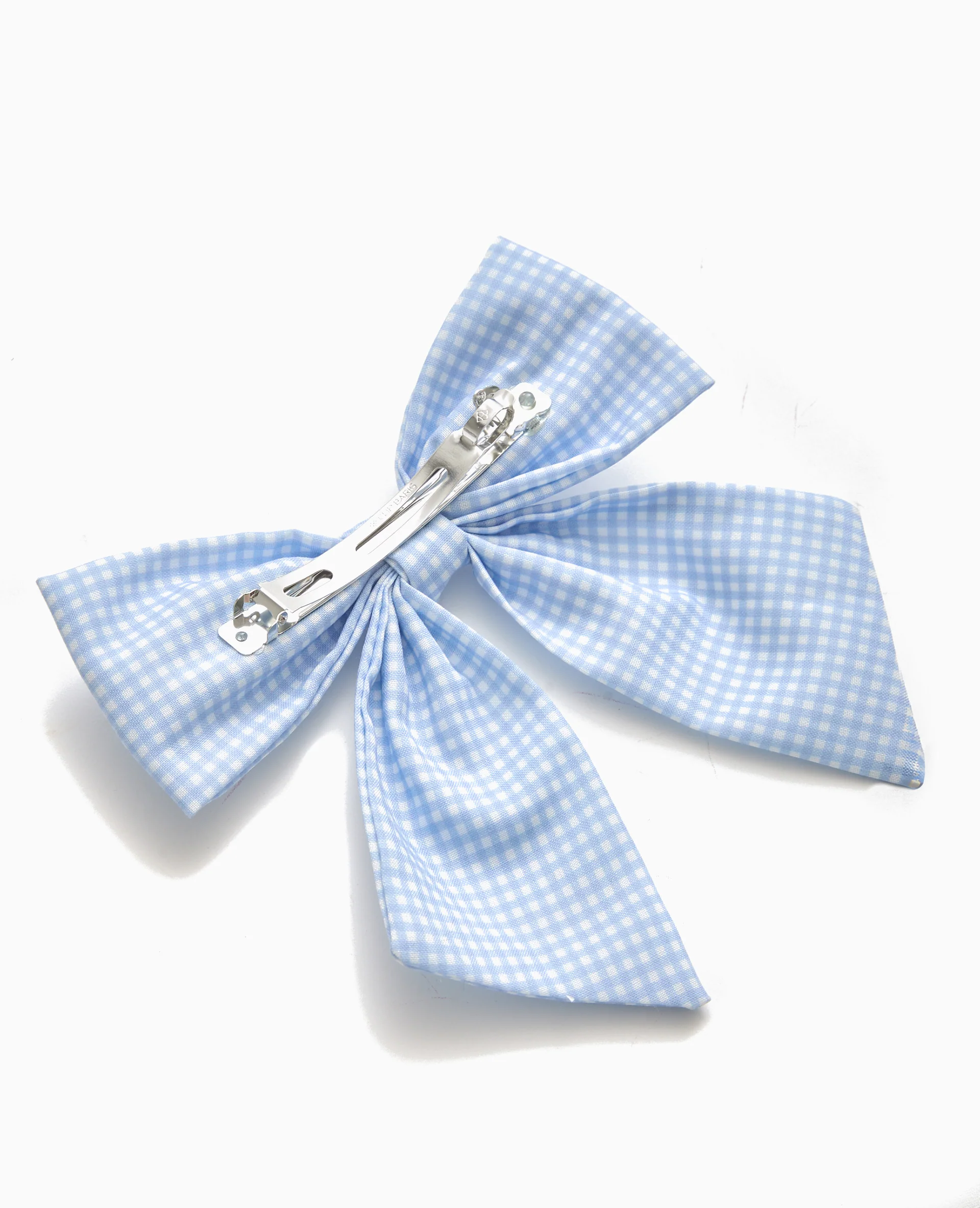 Barrette avec grand nœud vichy - Image 5