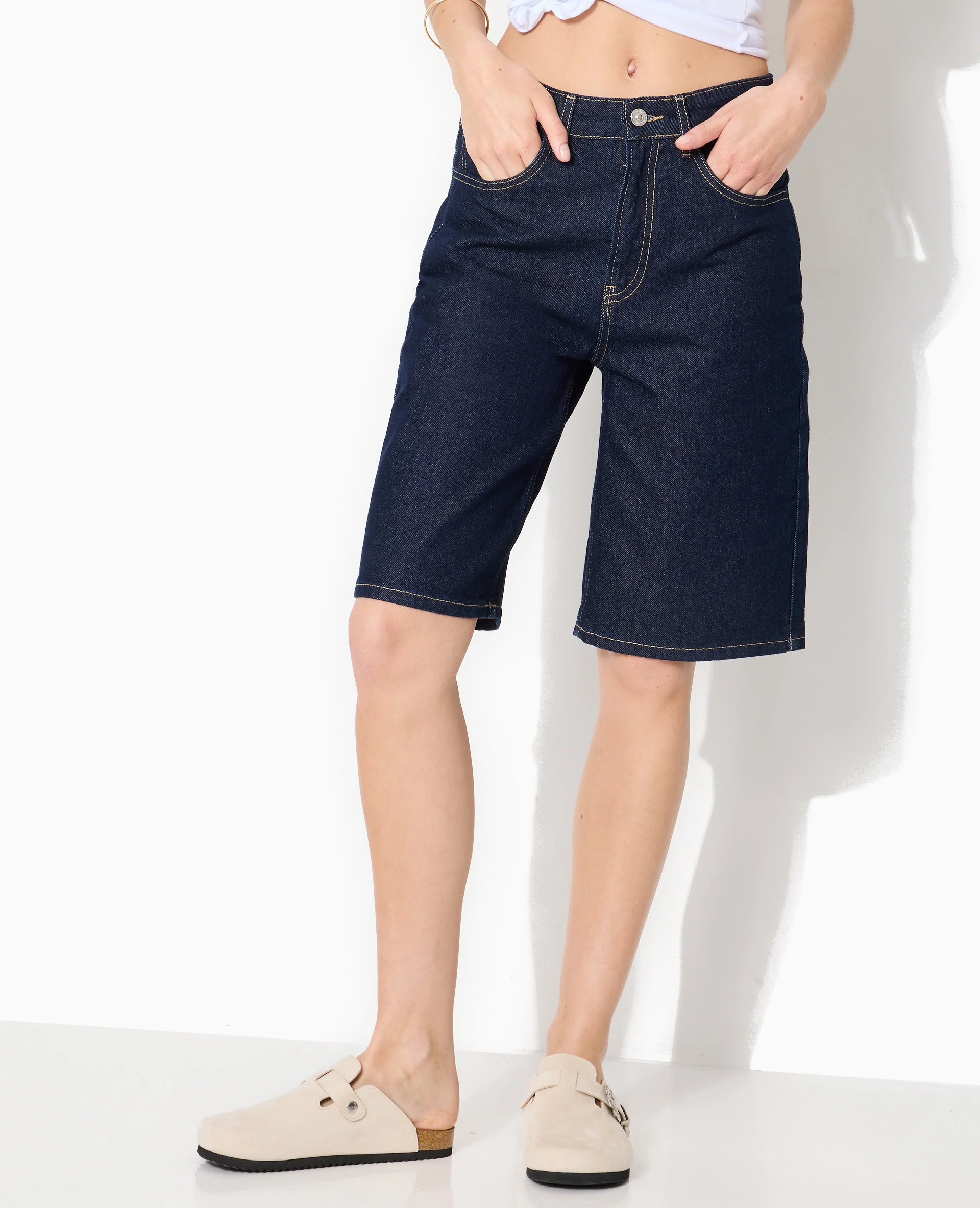 Bermuda en jean taille medium - Image 5