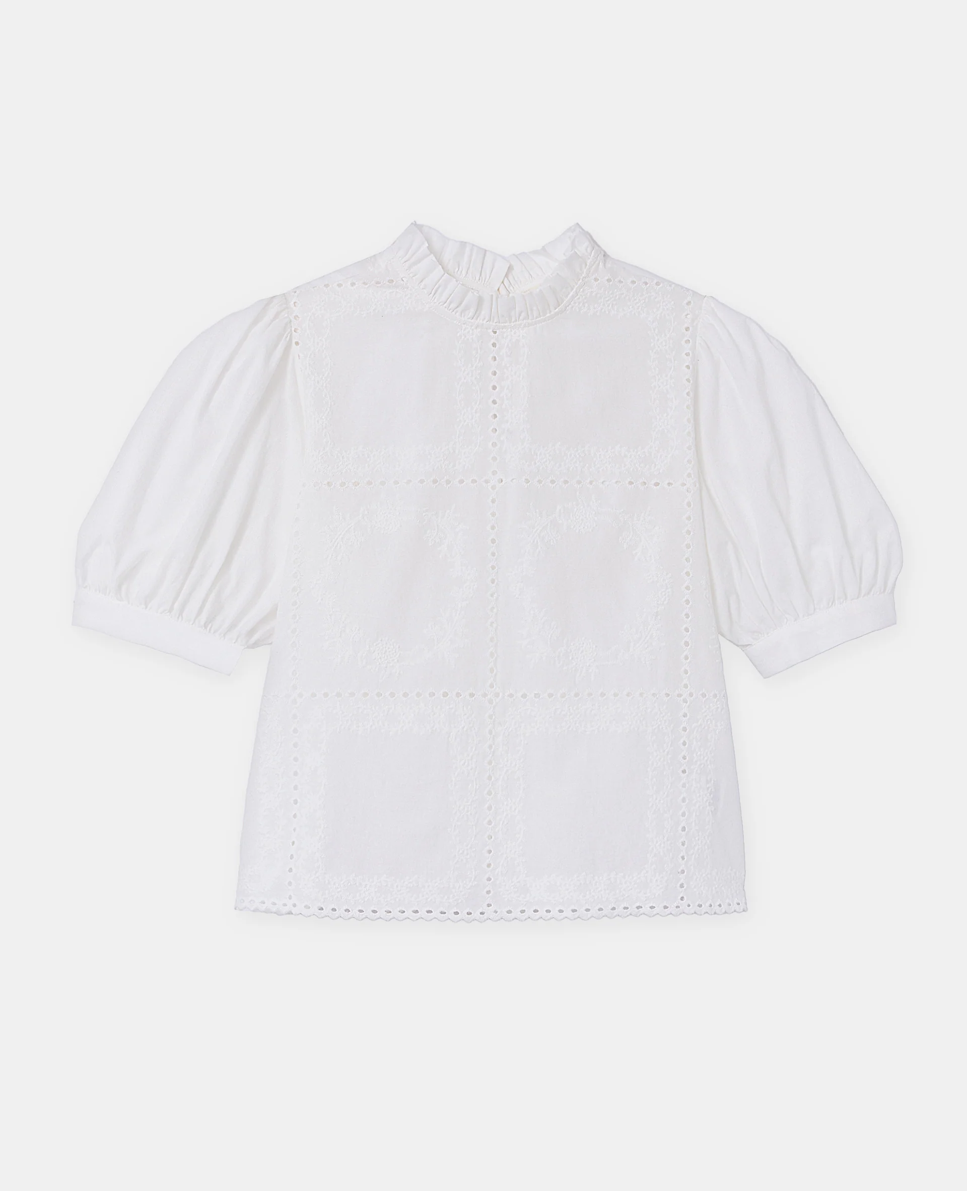 Blouse avec détails ajourés et broderies - Image 4