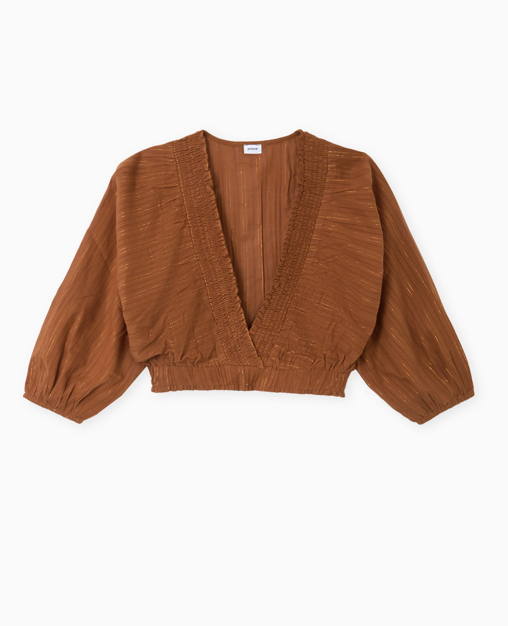 Blouse décolletée avec manches chauve-souris - Image 4