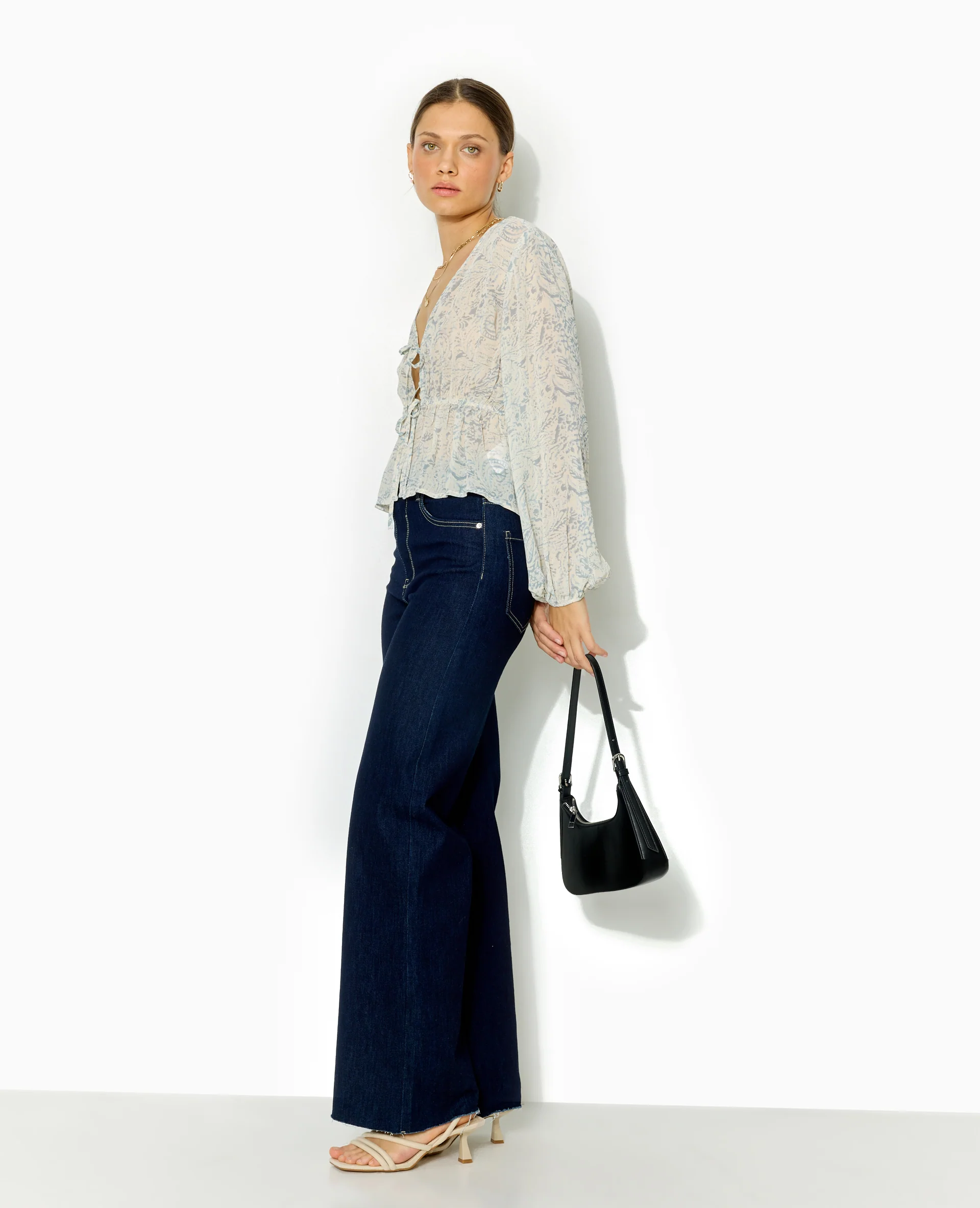 Blouse manches longues motif cachemire - Image 8