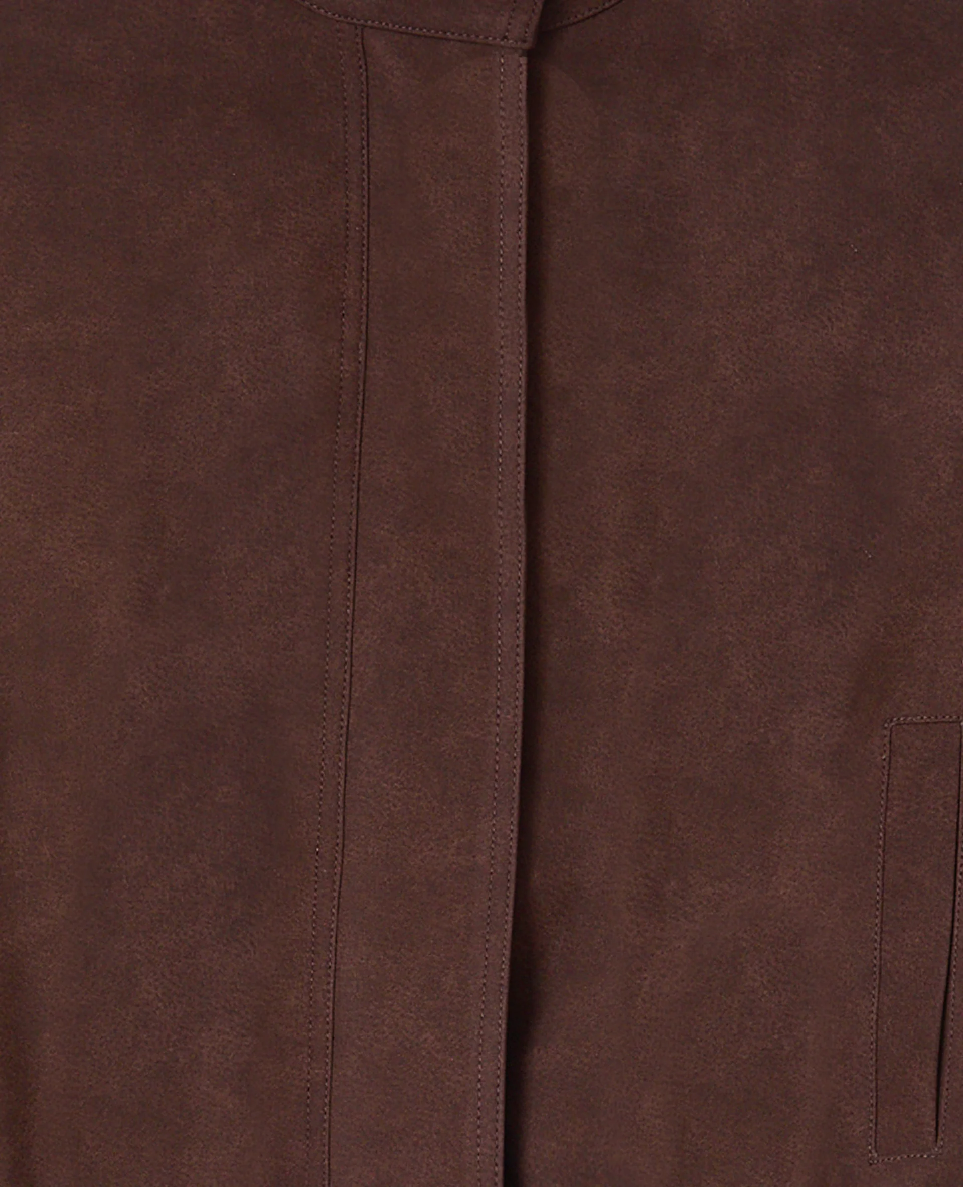 Blouson boule col montant en suédine - Image 10