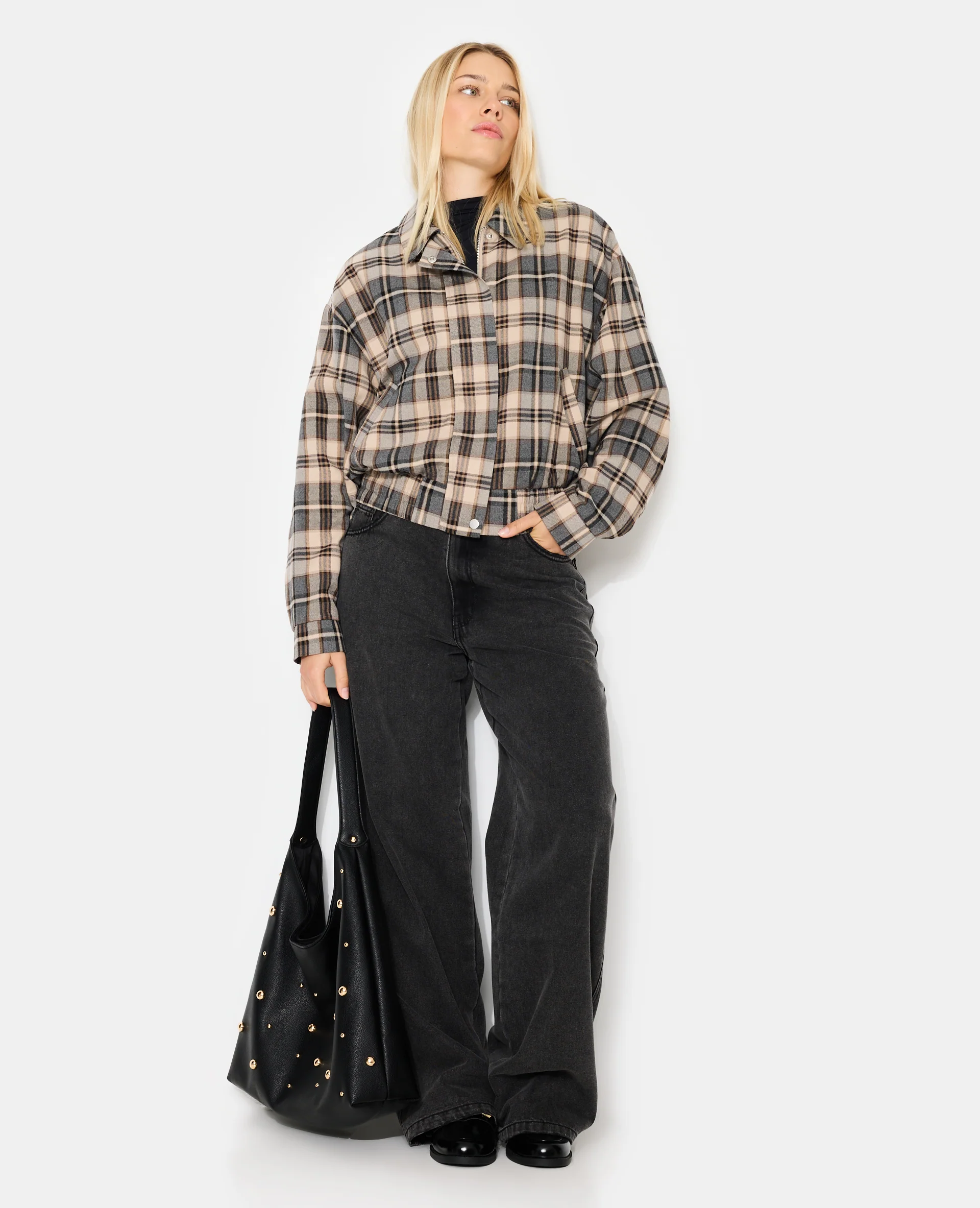 Blouson city motif carreaux - Image 5