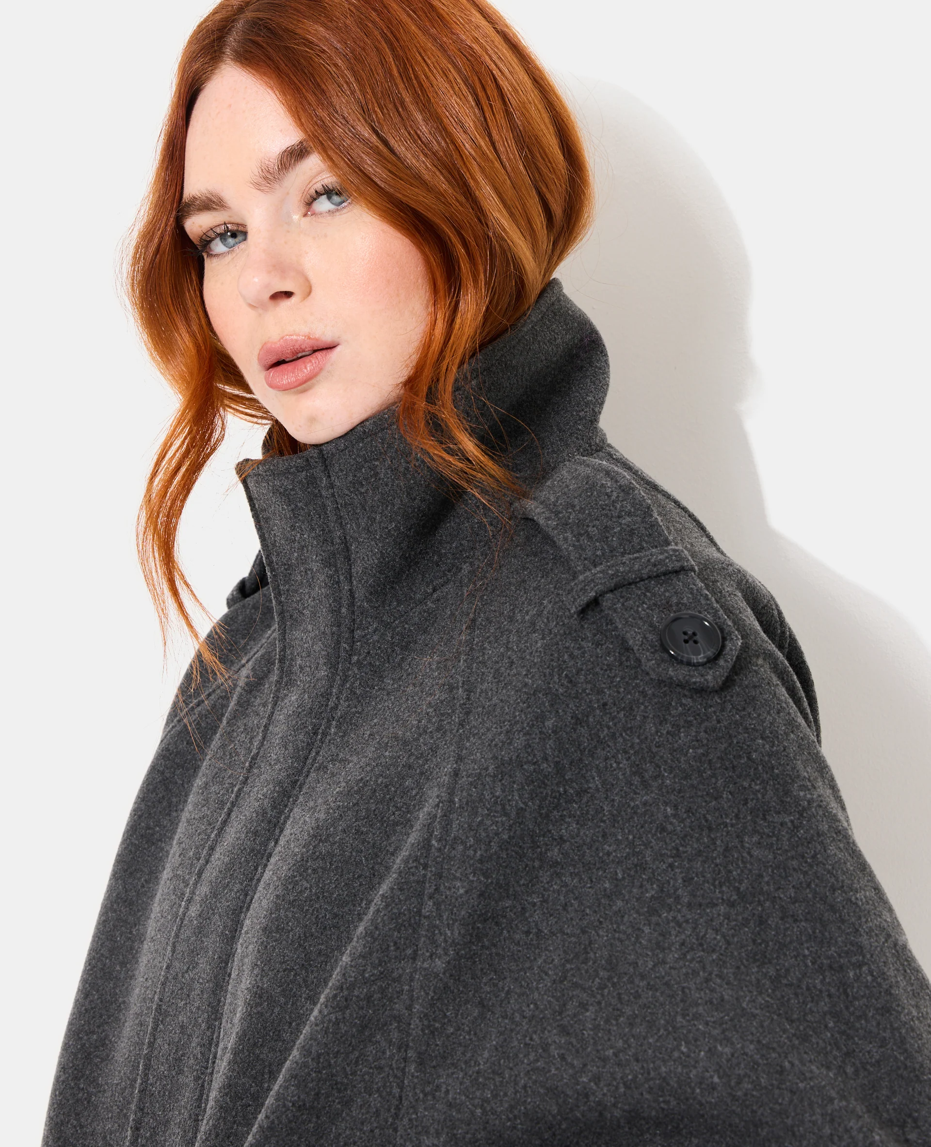 Blouson col montant effet drap de laine - Image 2