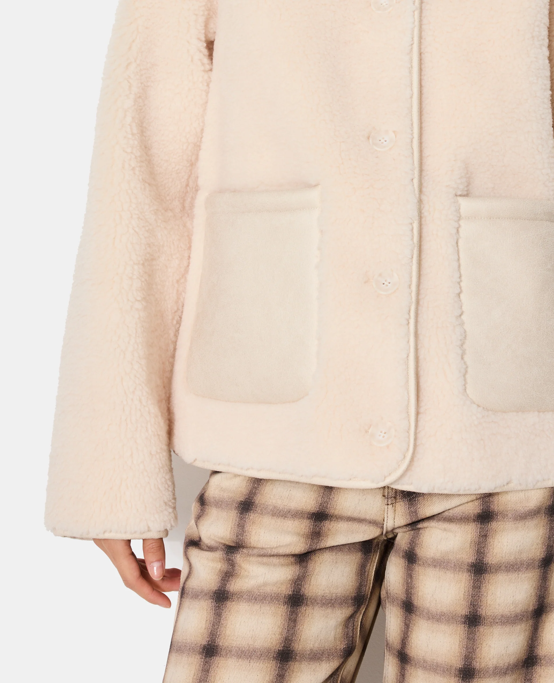 Blouson en sherpa façon peau lainée - Image 2