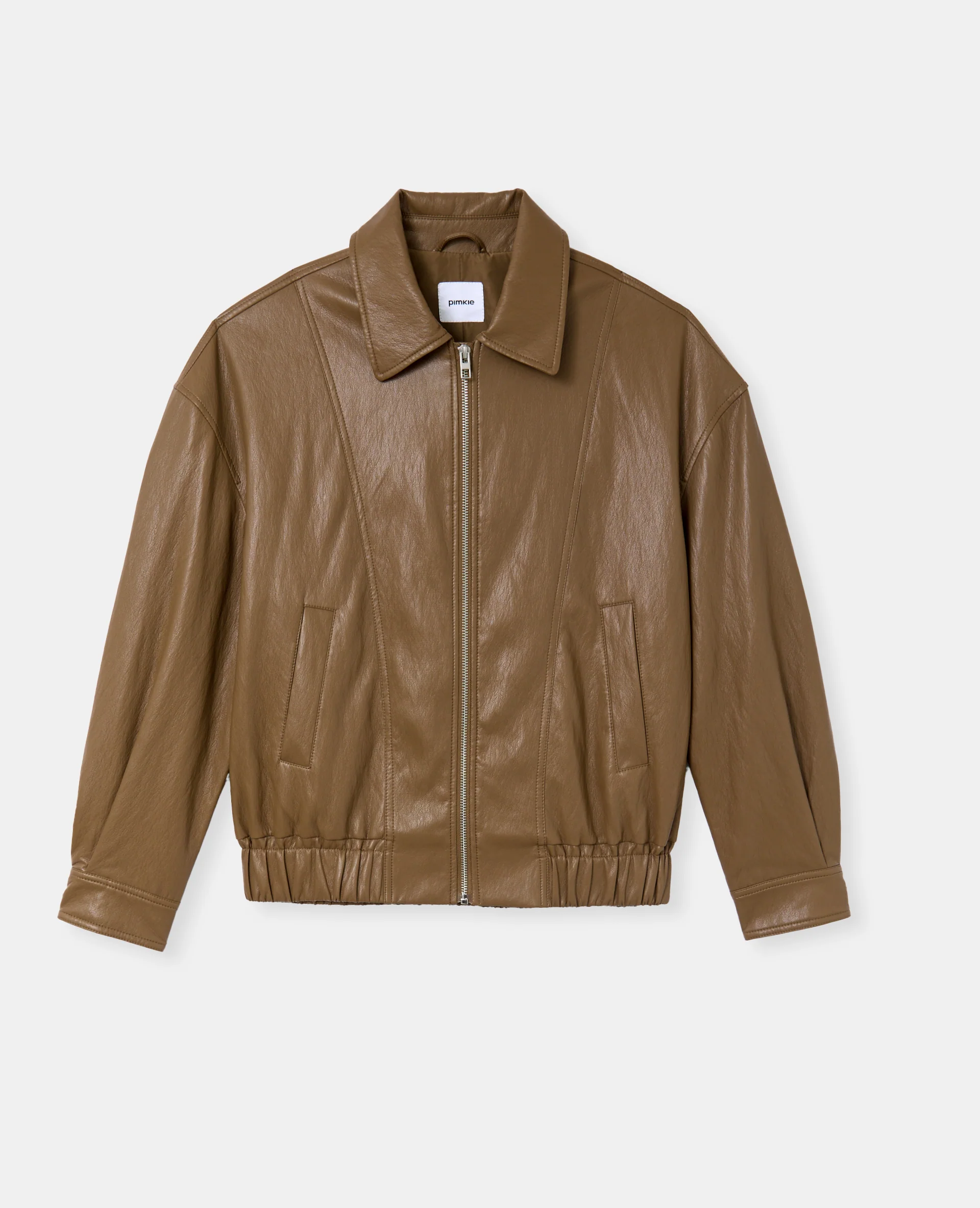 Blouson en simili avec col - Image 4