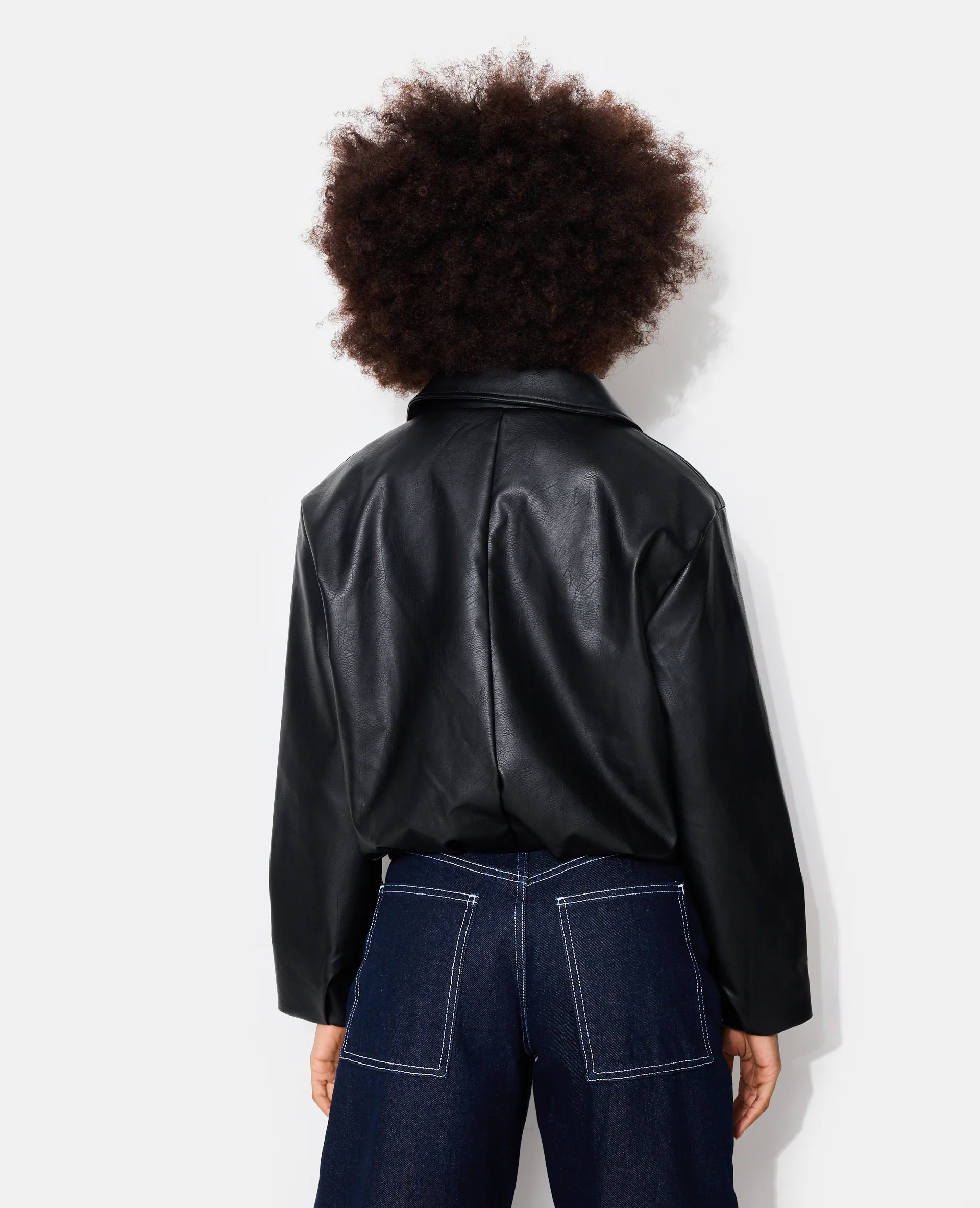 Blouson en simili forme boule - Image 6