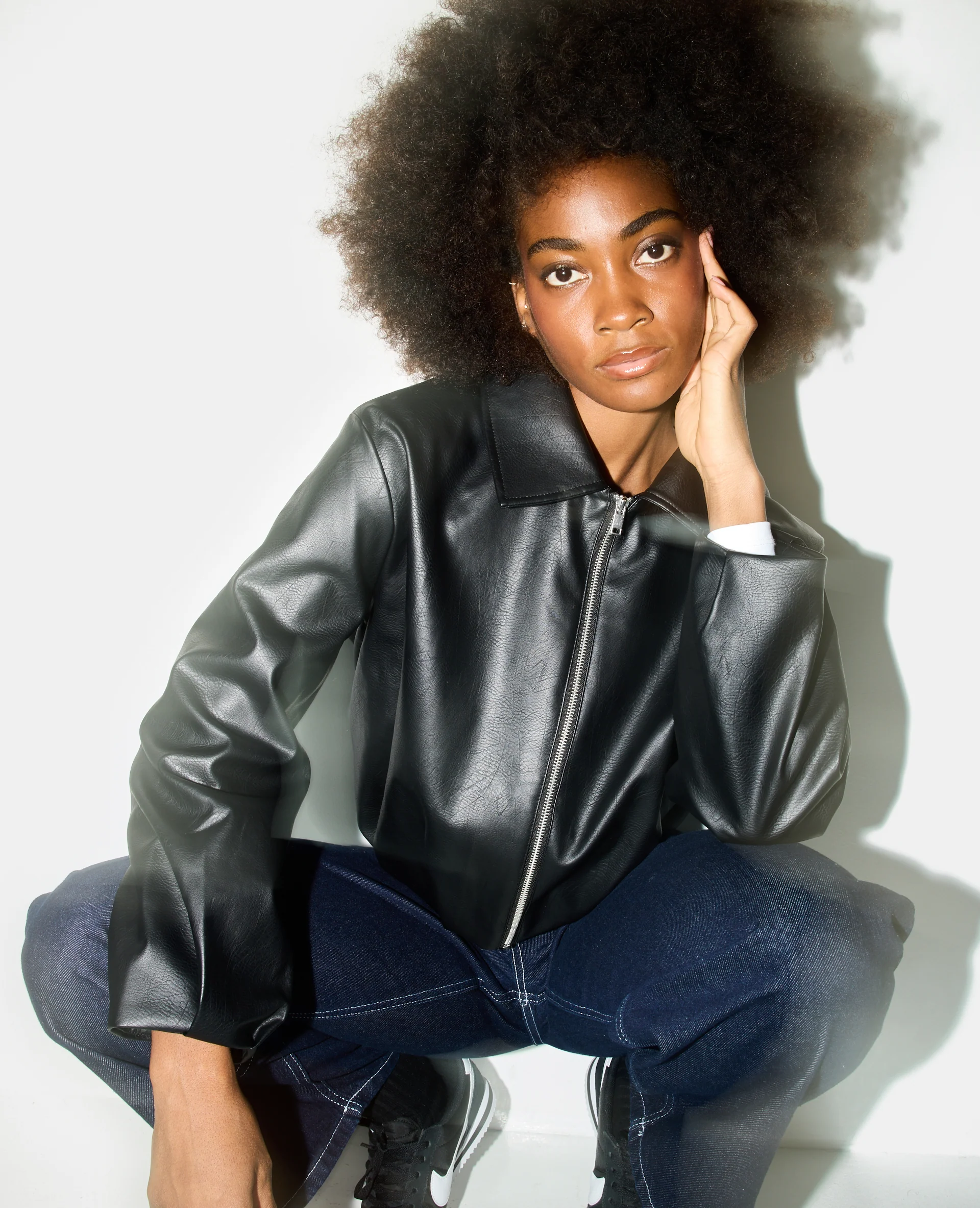 Blouson en simili forme boule - Image 8