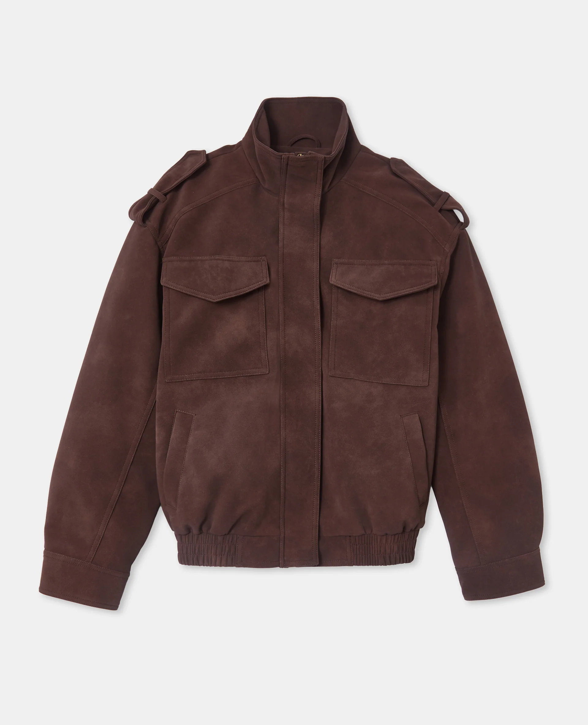 Blouson en suédine col montant - Image 4