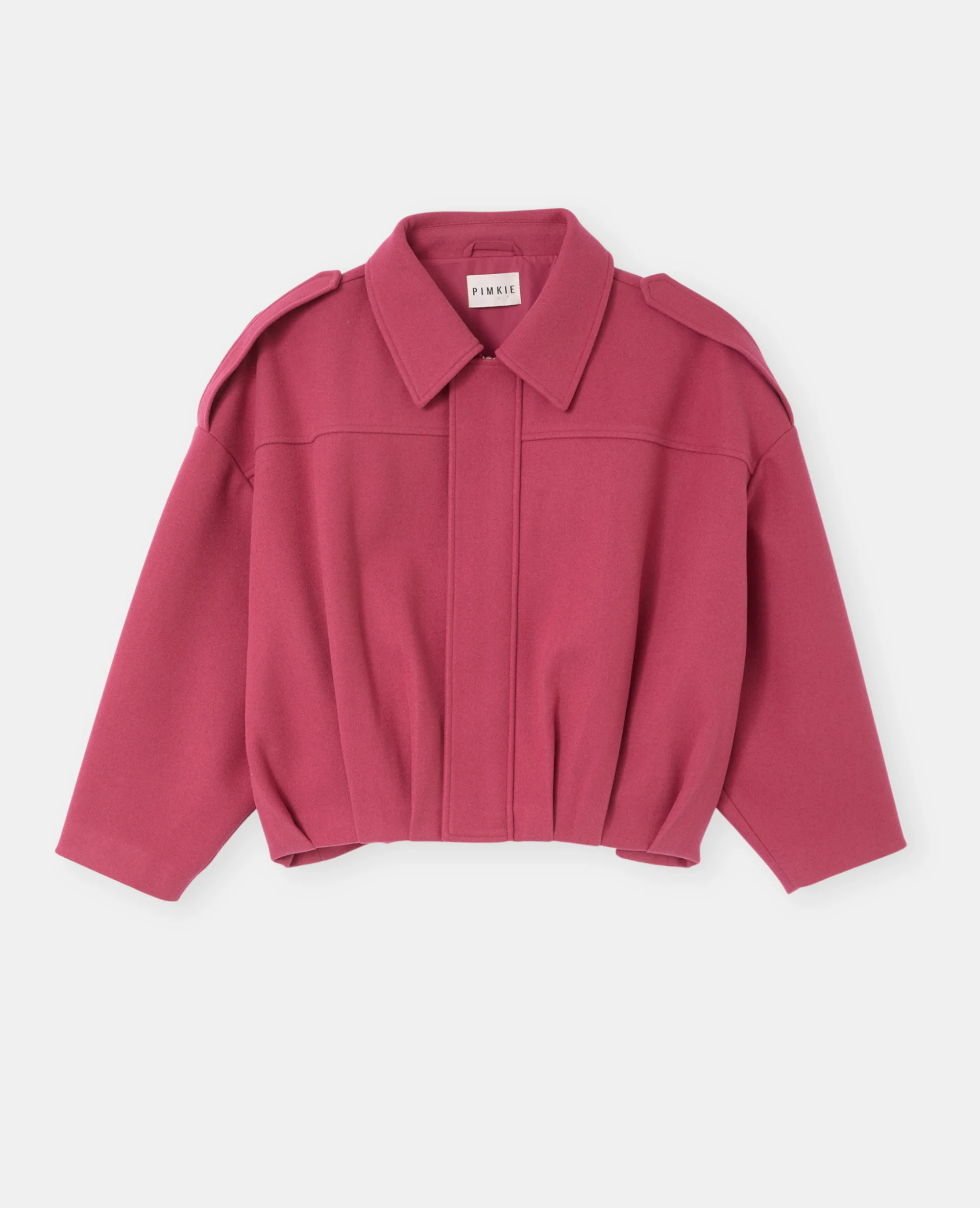 Blouson forme boule effet drap de laine - Image 4