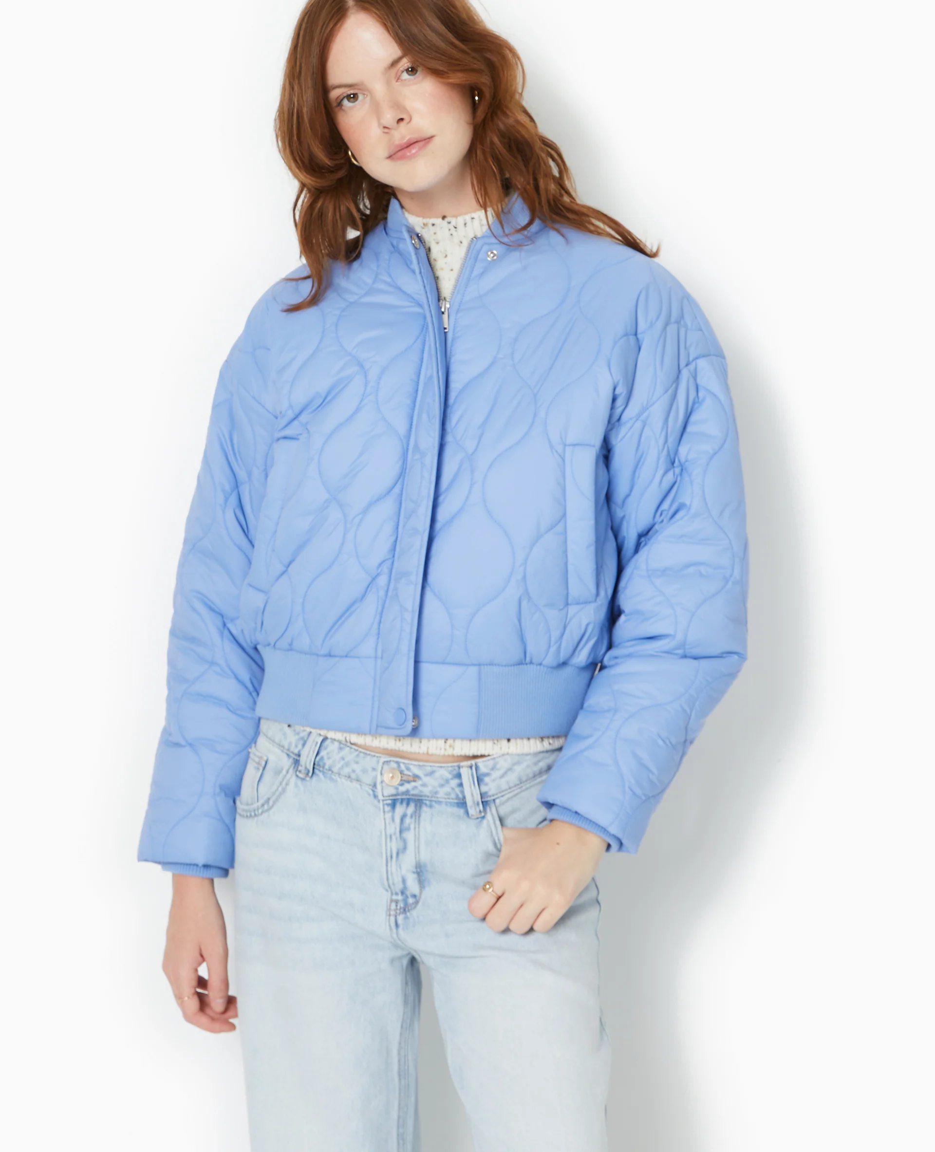Blouson matelassé forme bomber - Image 5