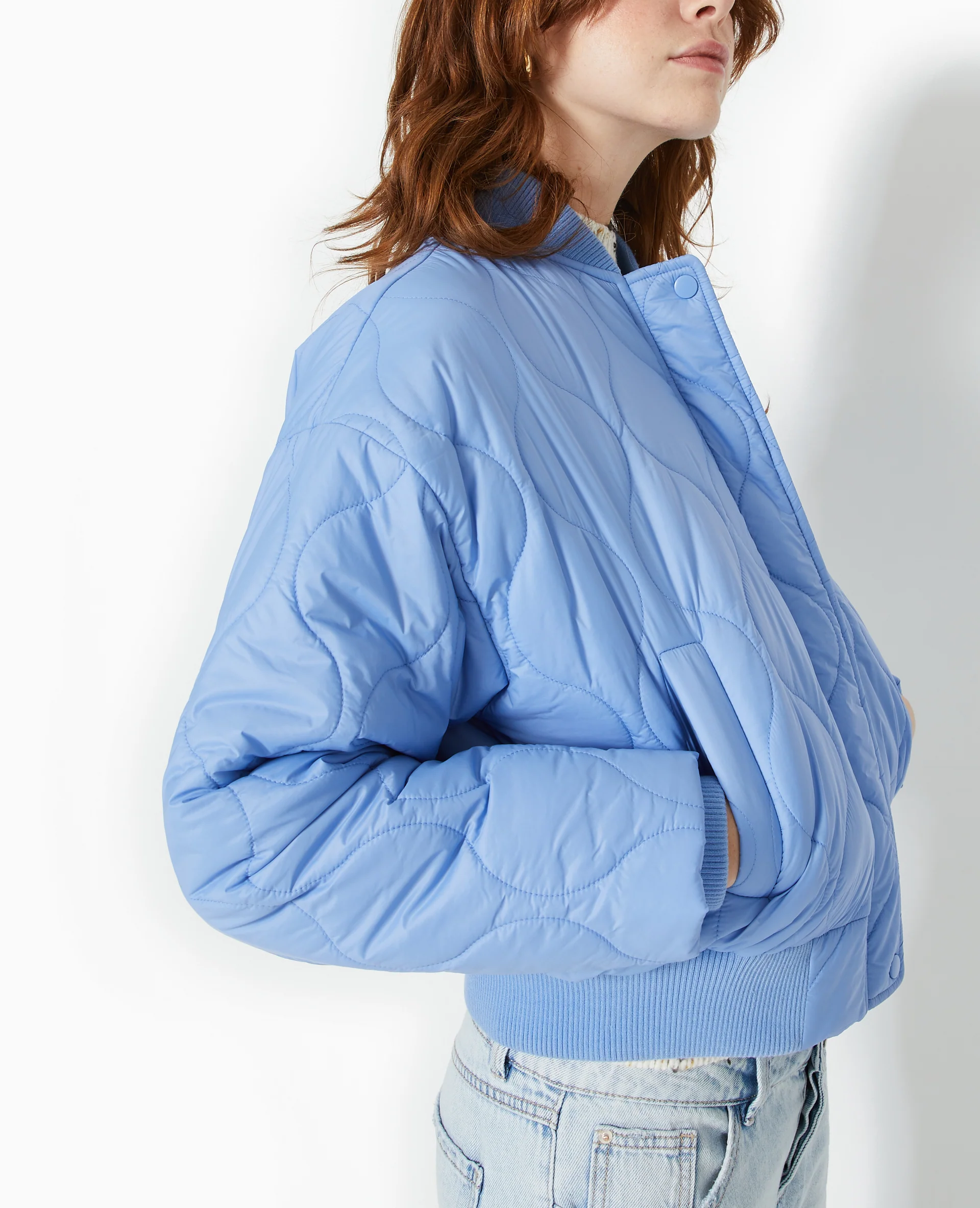 Blouson matelassé forme bomber - Image 7