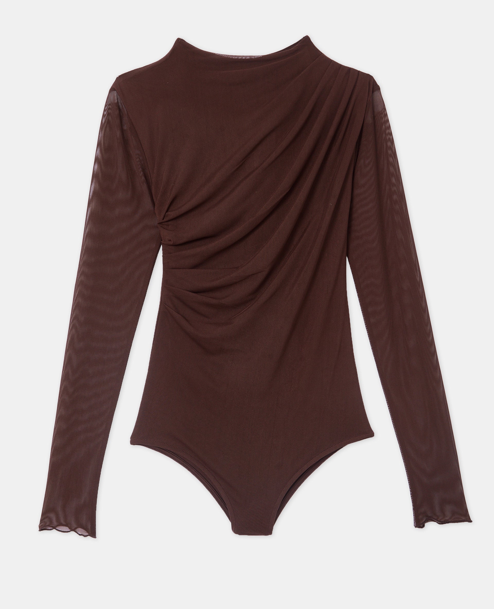 Body en résille avec fronces et drapés - Image 4