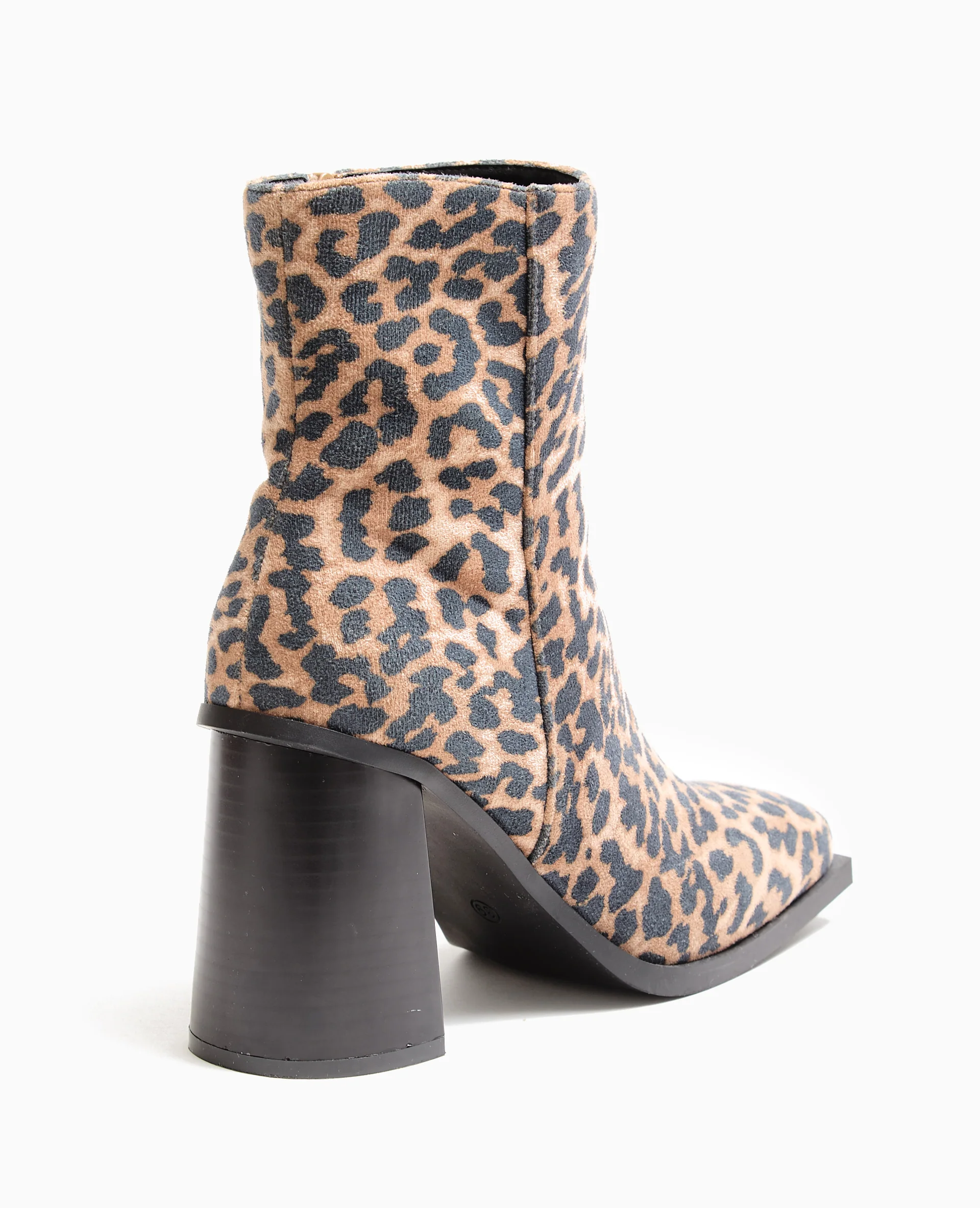 Boots à talons bouts carrés motif léopard - Image 3