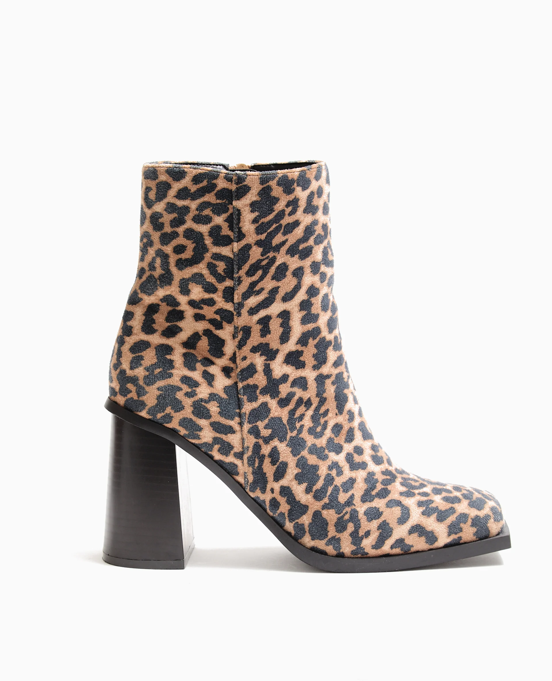 Boots à talons bouts carrés motif léopard - Image 4