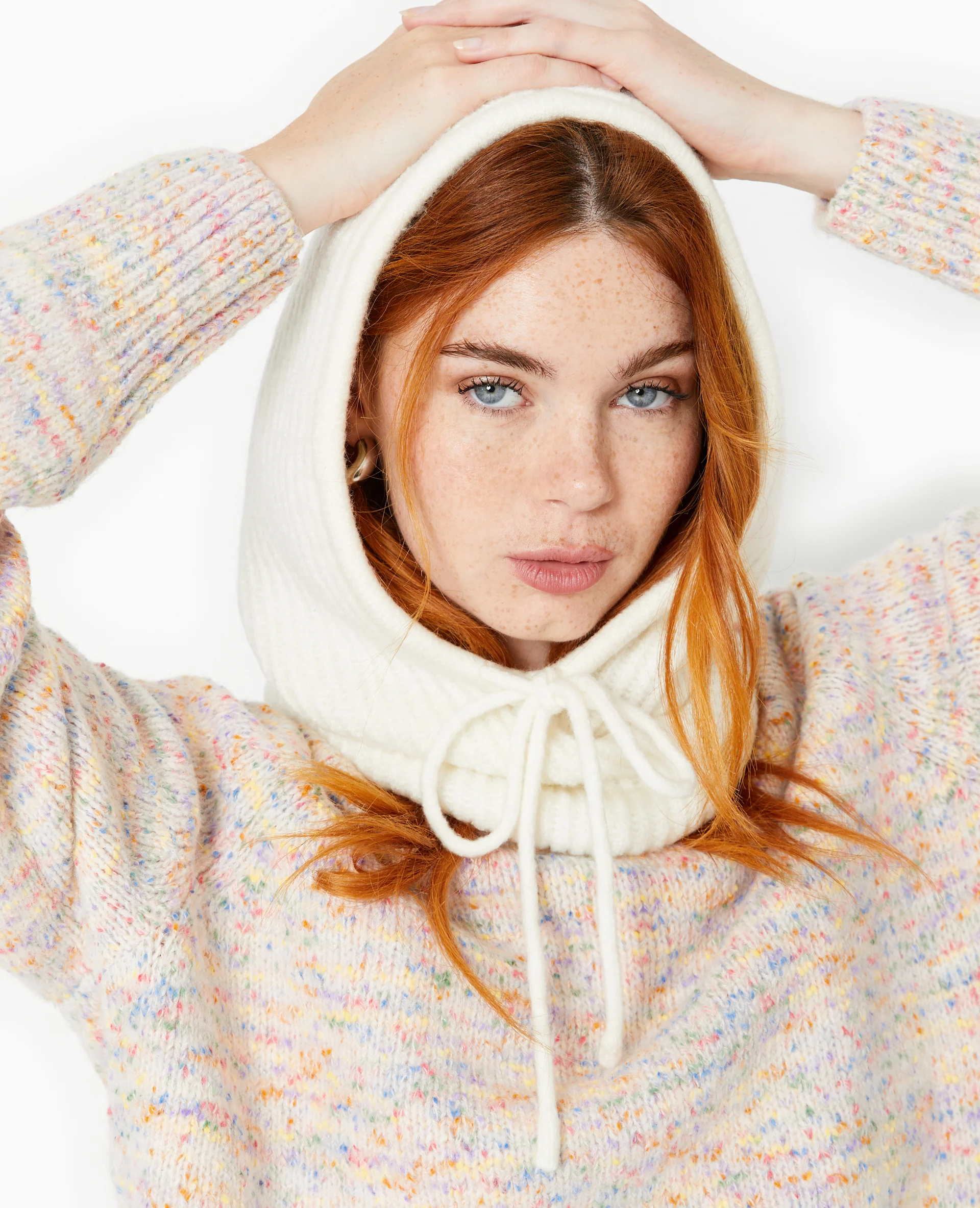 Cagoule en maille côtelée - Image 3