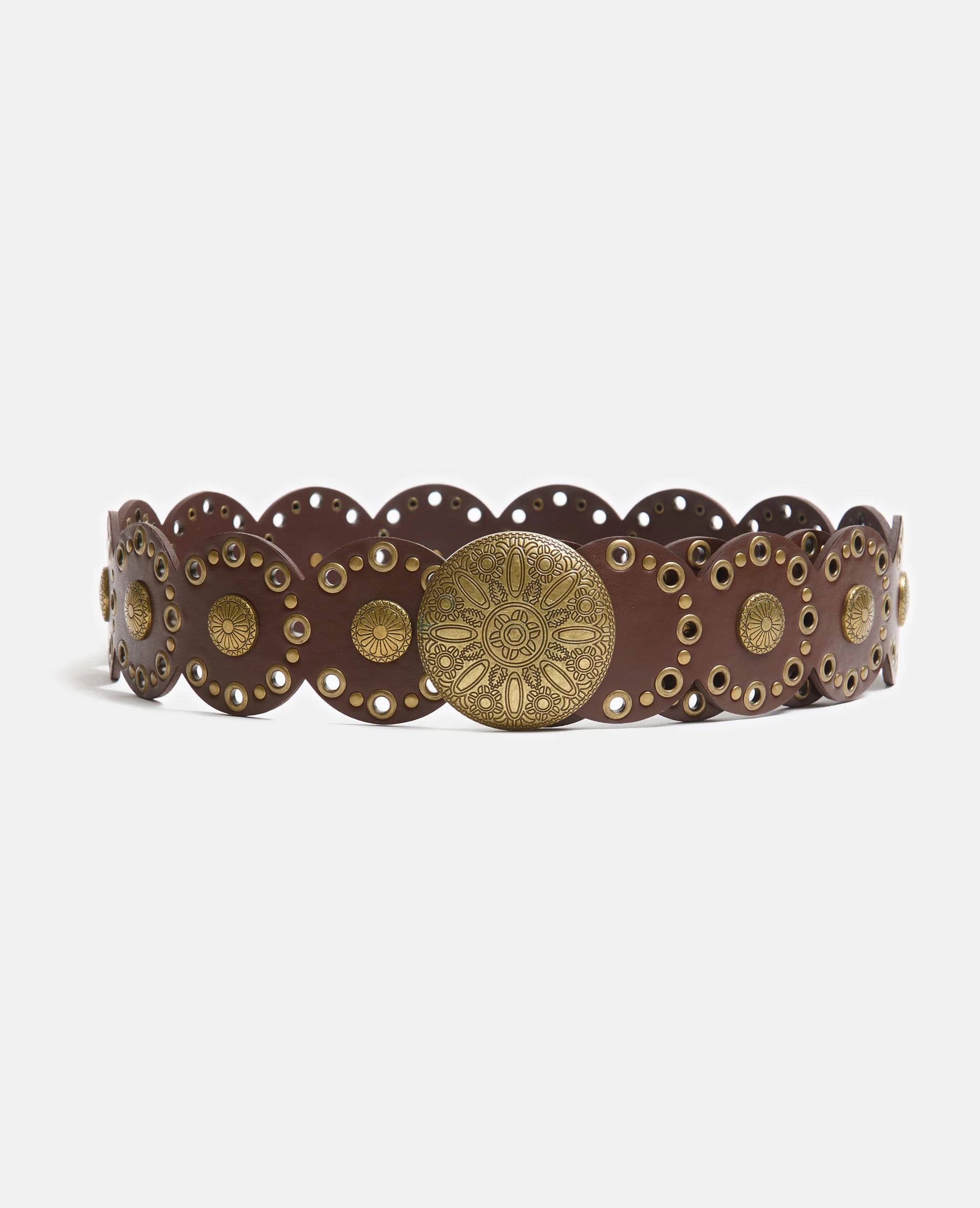 Ceinture avec œillets et décos métalliques - Image 3