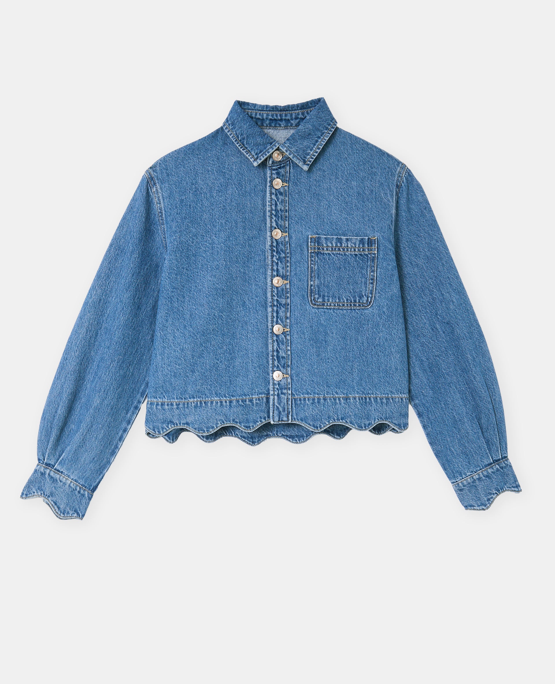 Chemise en jean avec bords zig-zag - Image 4
