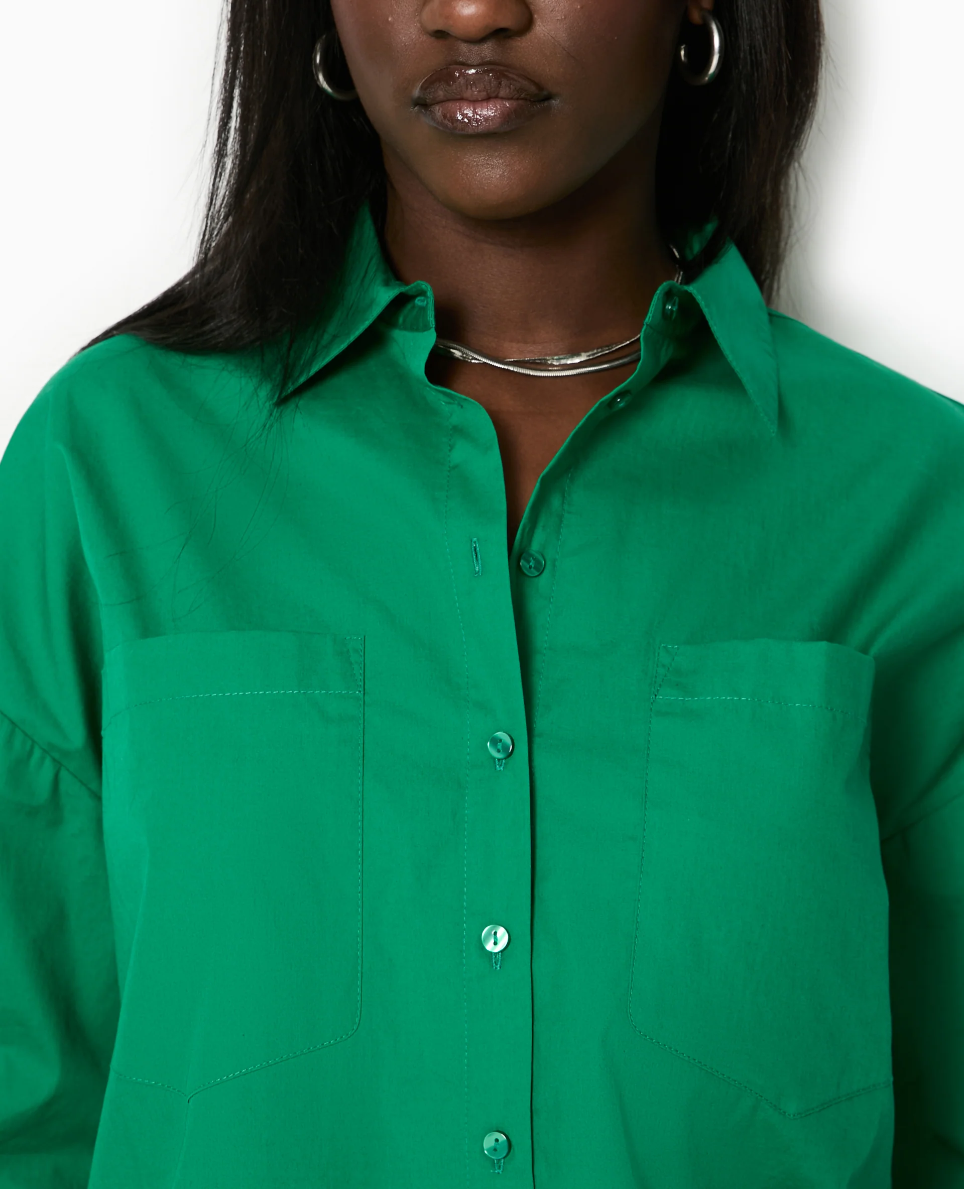 Chemise oversize avec poches - Image 3