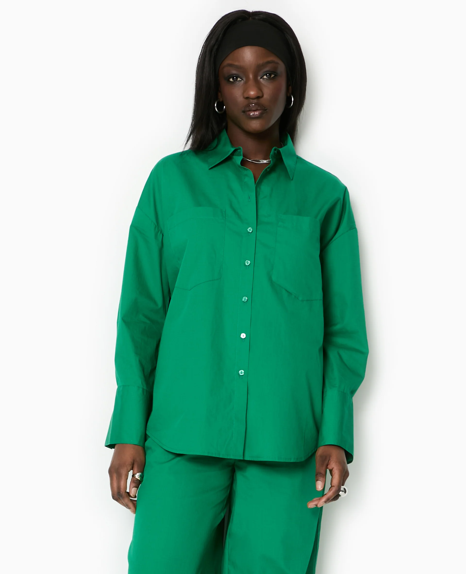 Chemise oversize avec poches - Image 5