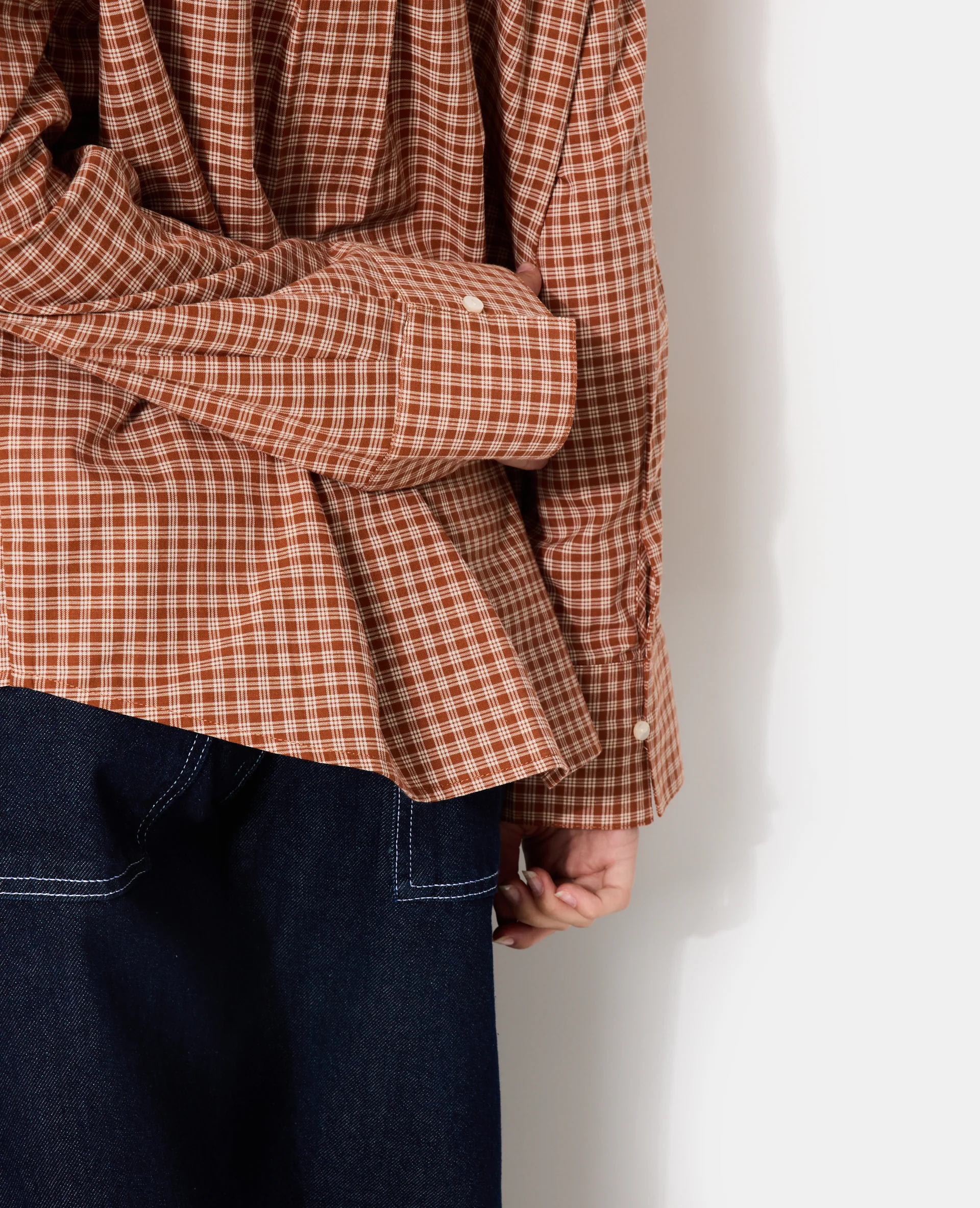 Chemise oversize motif carreaux - Image 7