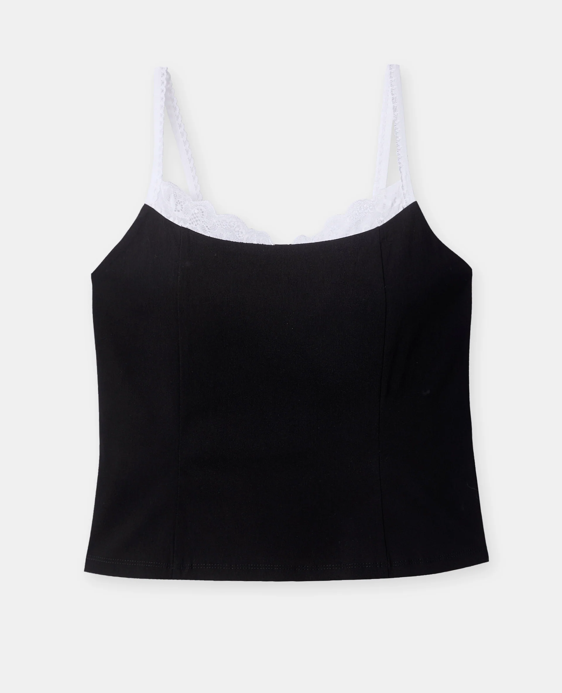 Débardeur en tissu stretch avec dentelle - Image 4