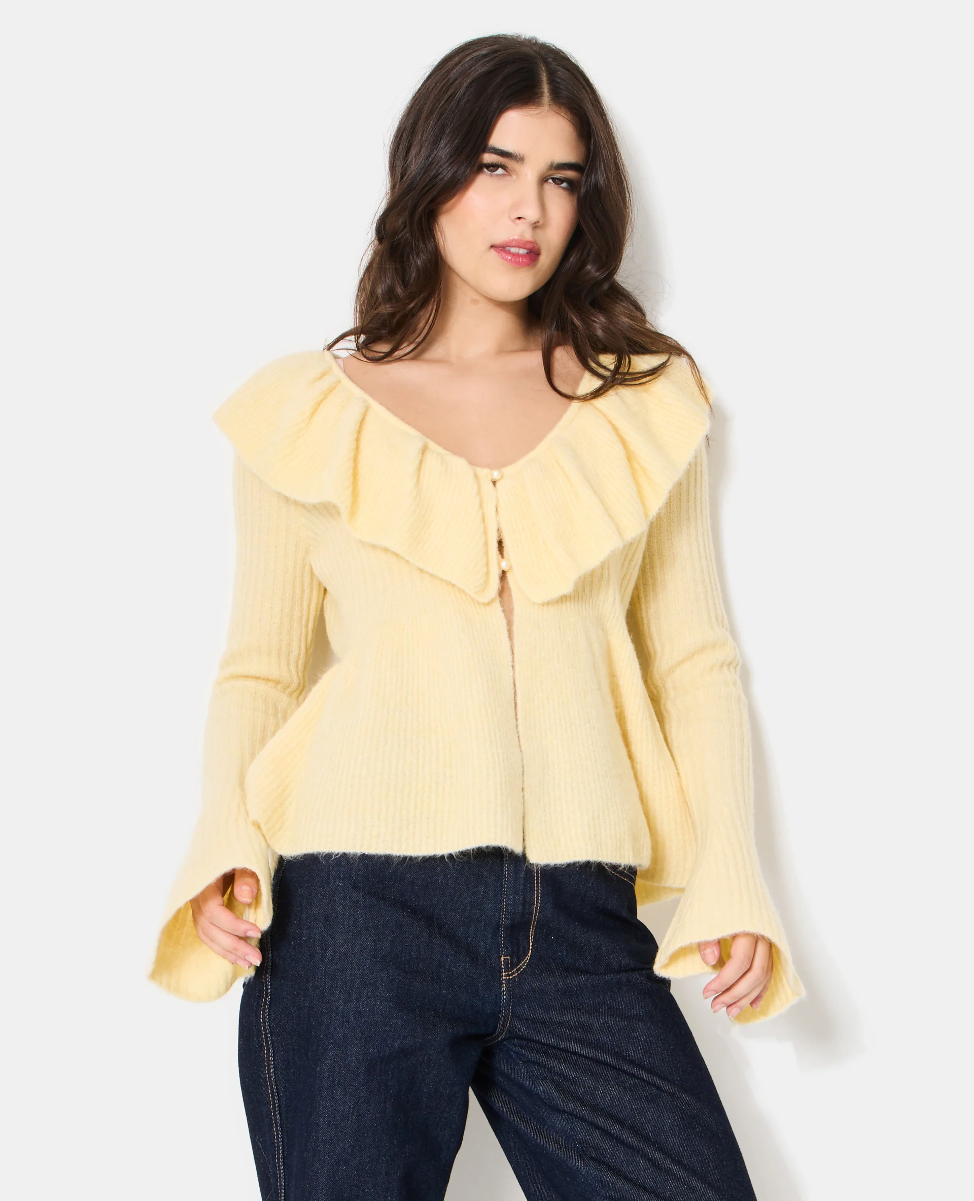 Gilet avec volants et manches flare - Image 7