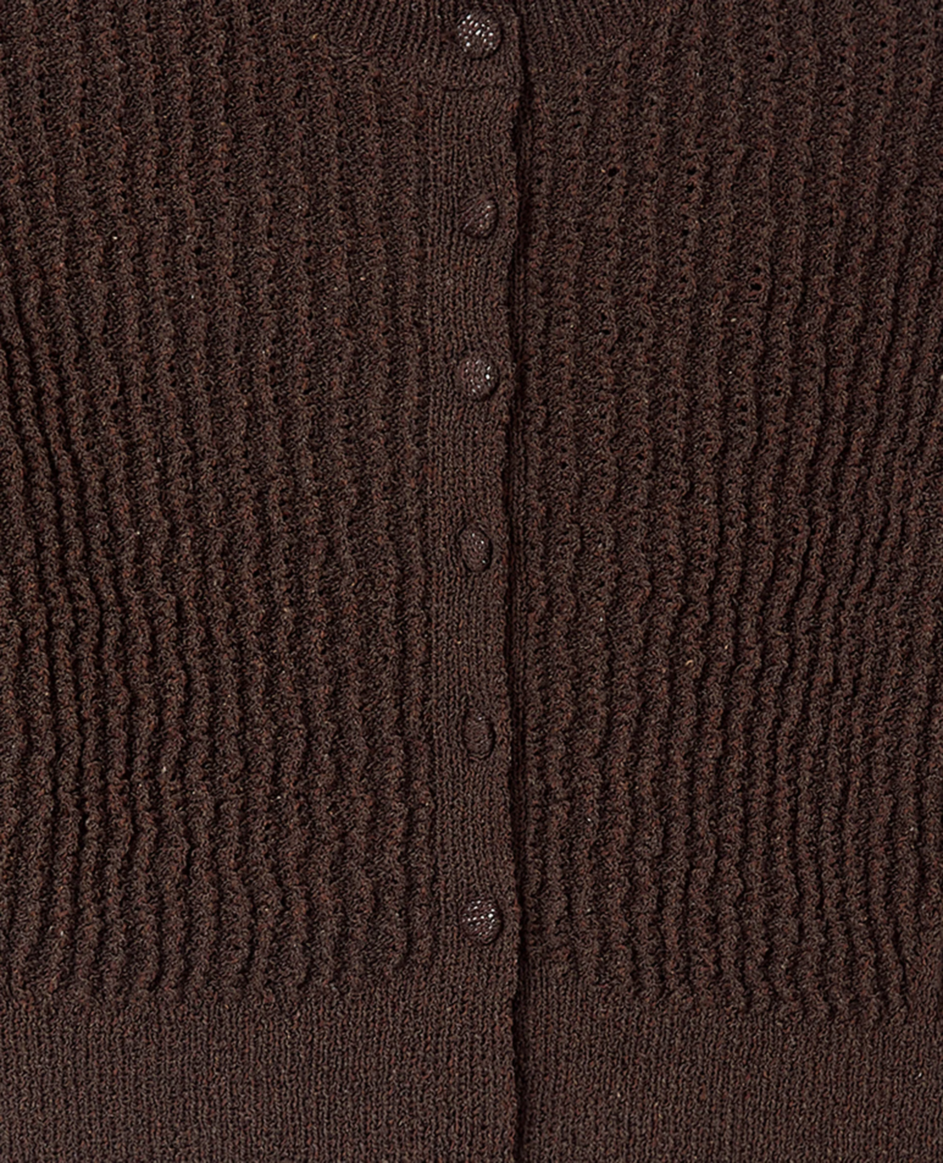 Gilet court en maille ajourée et reliefée - Image 7