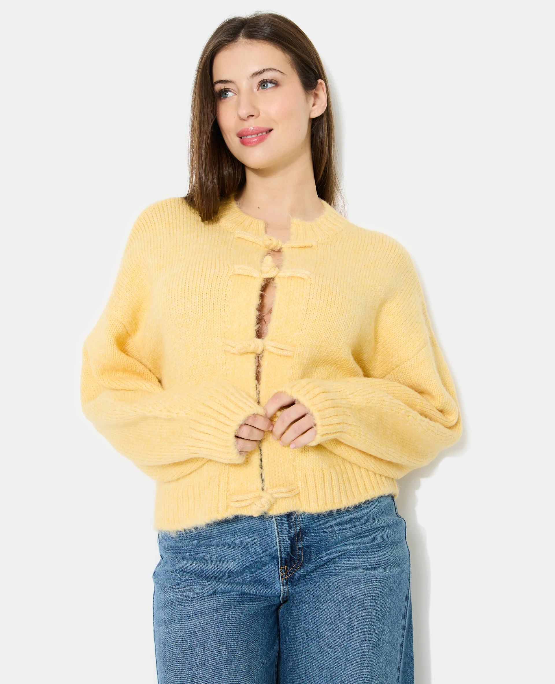 Gilet en maille avec boutons brandebourg - Image 8