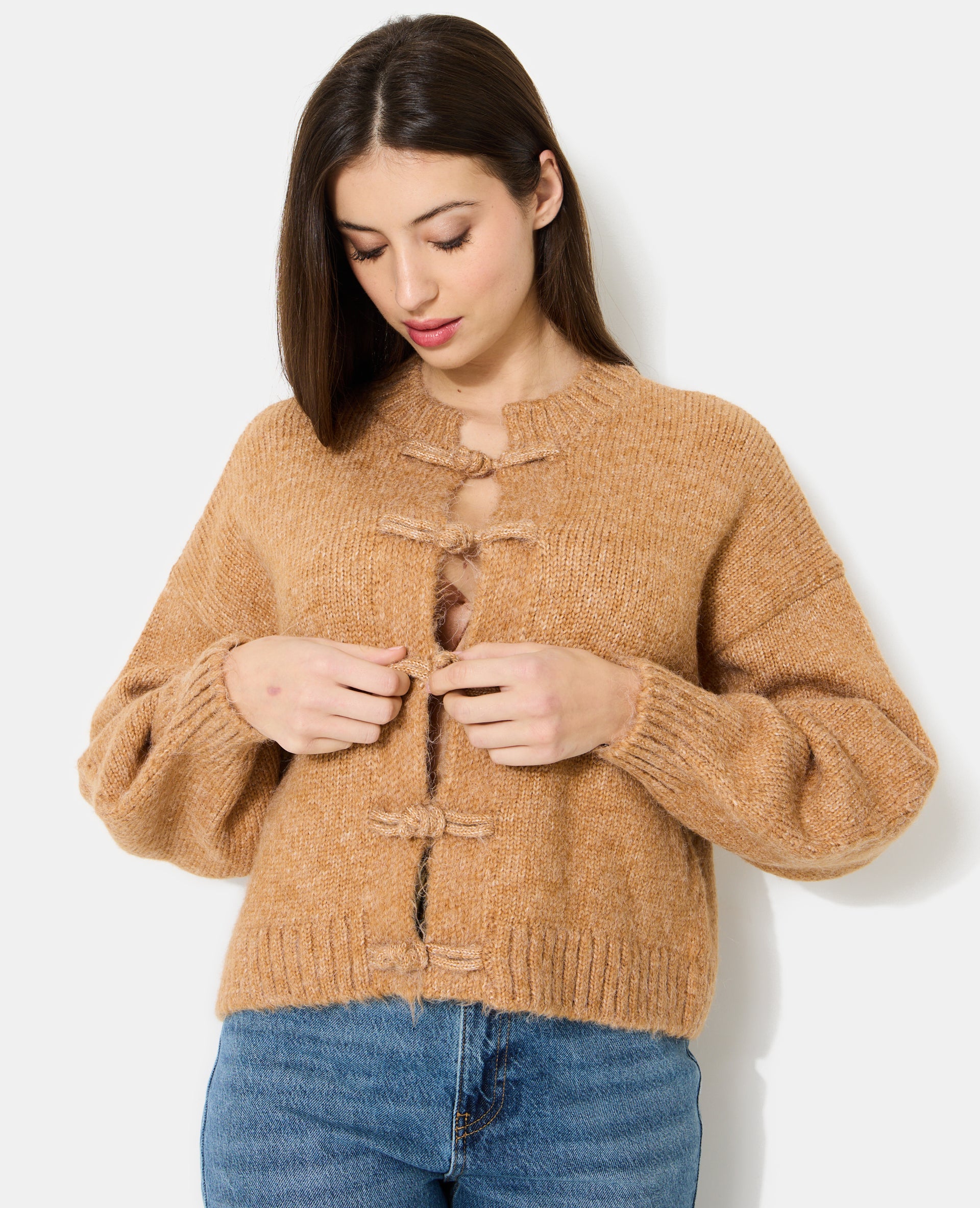 Gilet en maille avec boutons brandebourg - Image 2