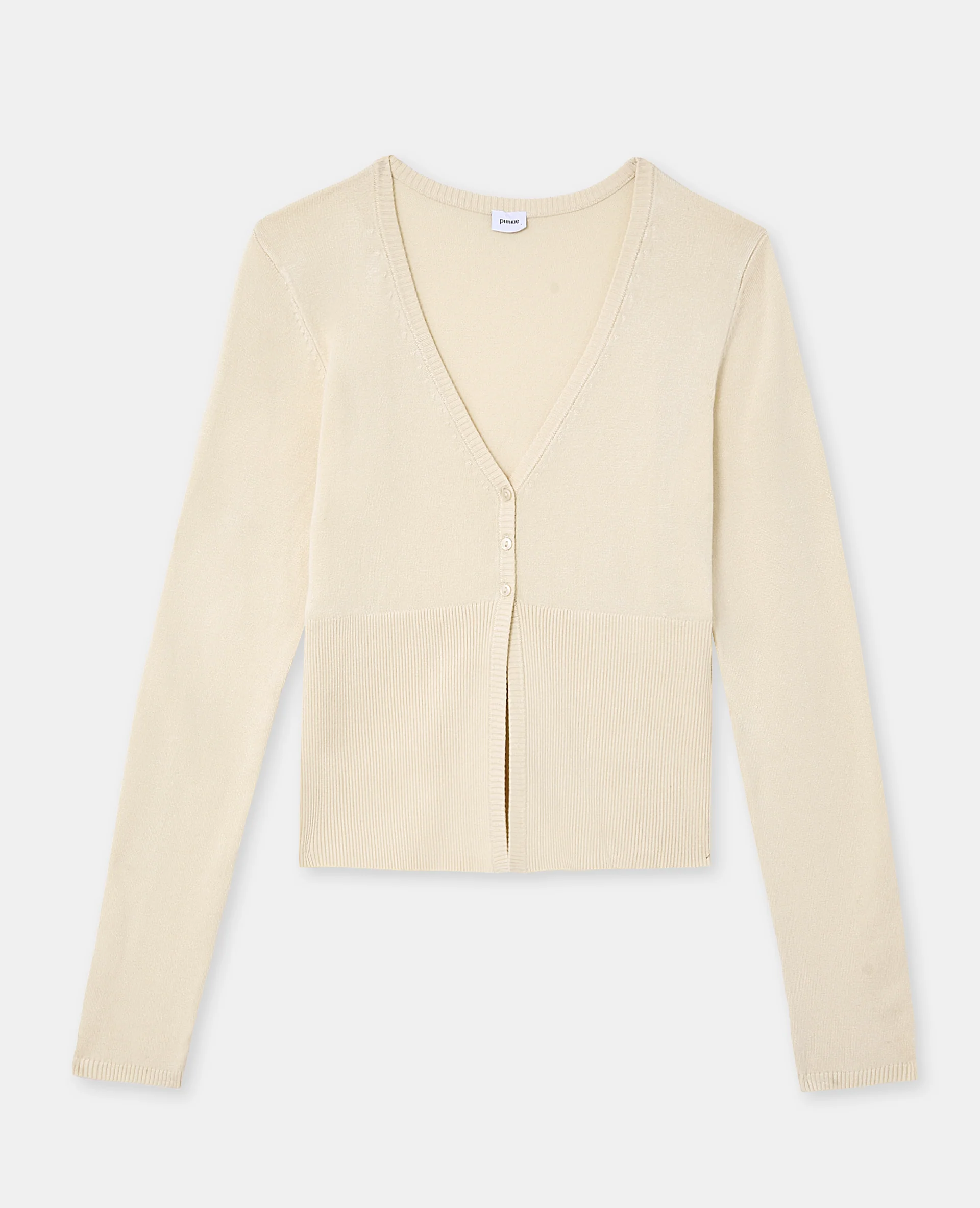 Gilet en maille fine avec grand bord-côtes - Image 4