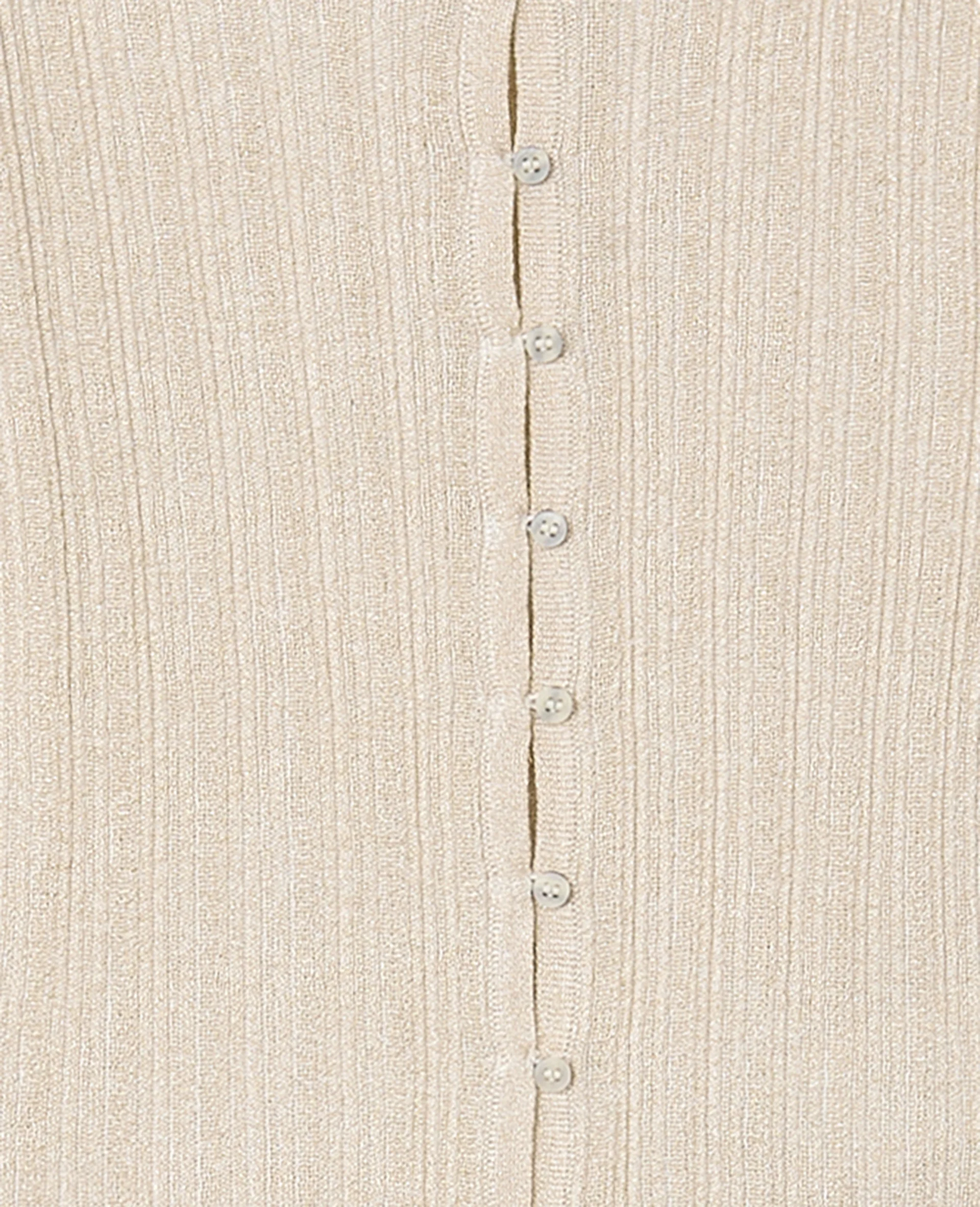 Gilet maille fine et côtelée avec lurex - Image 8