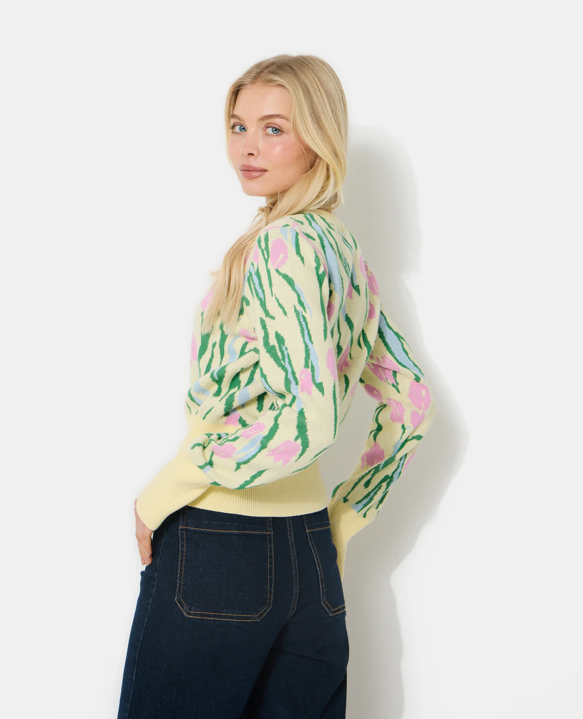 Gilet motif tulipes - Image 6