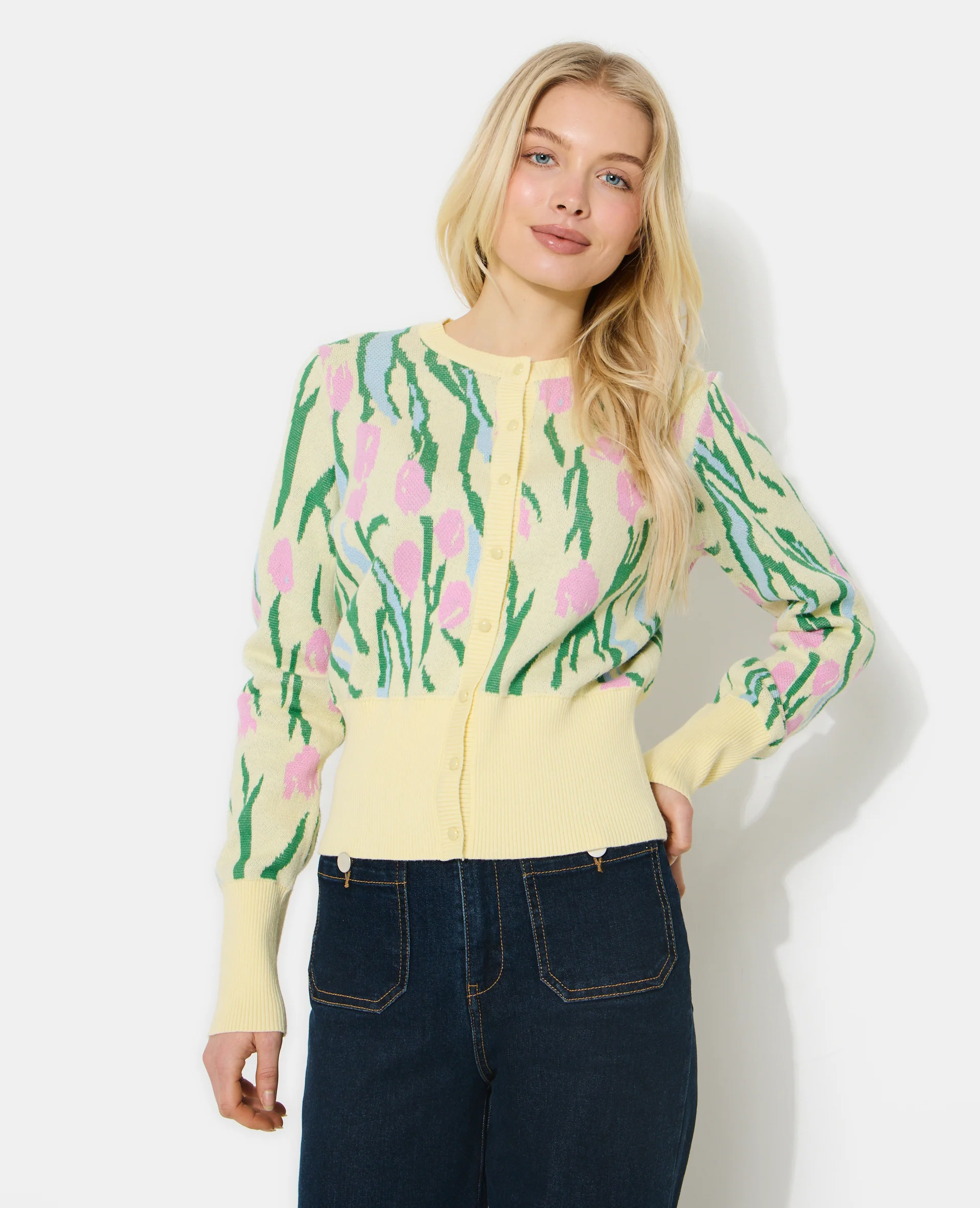 Gilet motif tulipes - Image 7