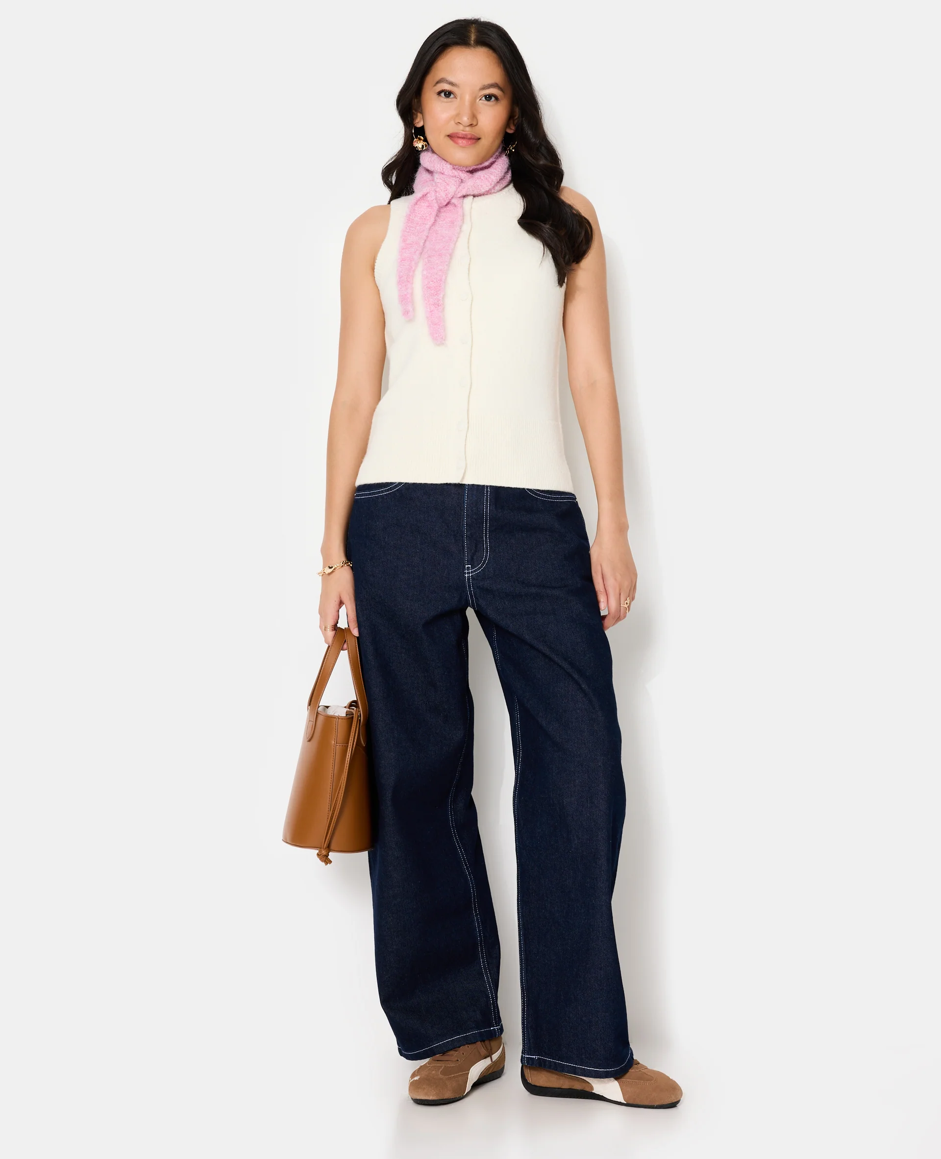 Gilet sans manches avec boutons recouverts - Image 3