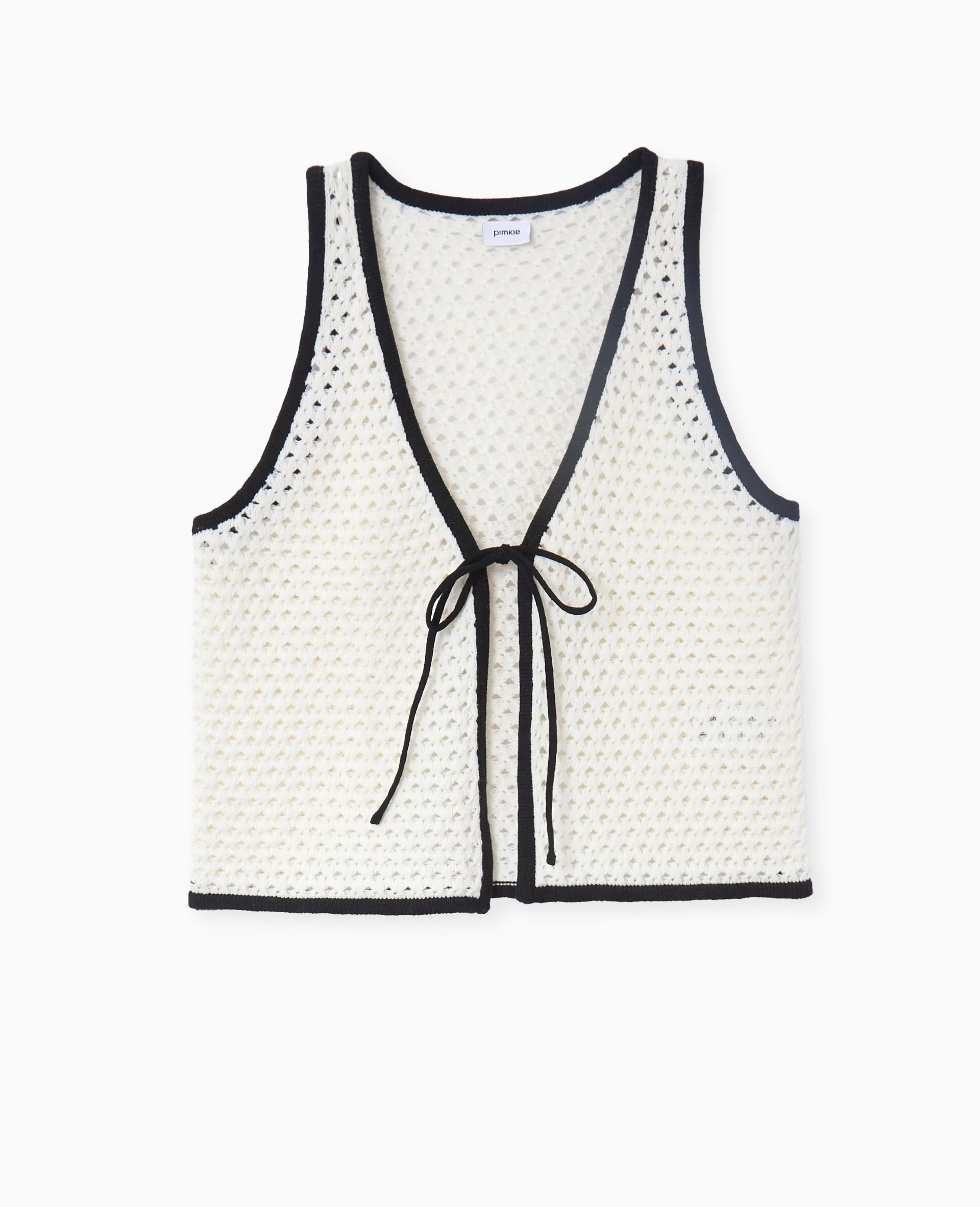 Gilet sans manches en crochet avec nouette - Image 4