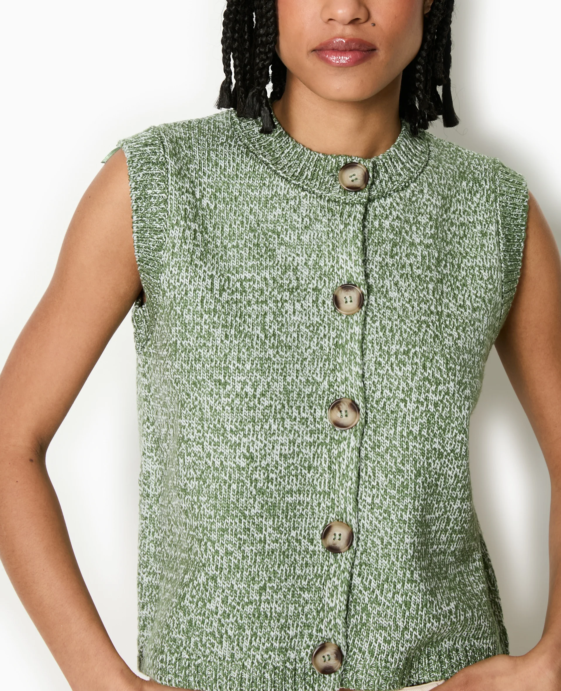 Gilet sans manches en maille moulinée - Image 3