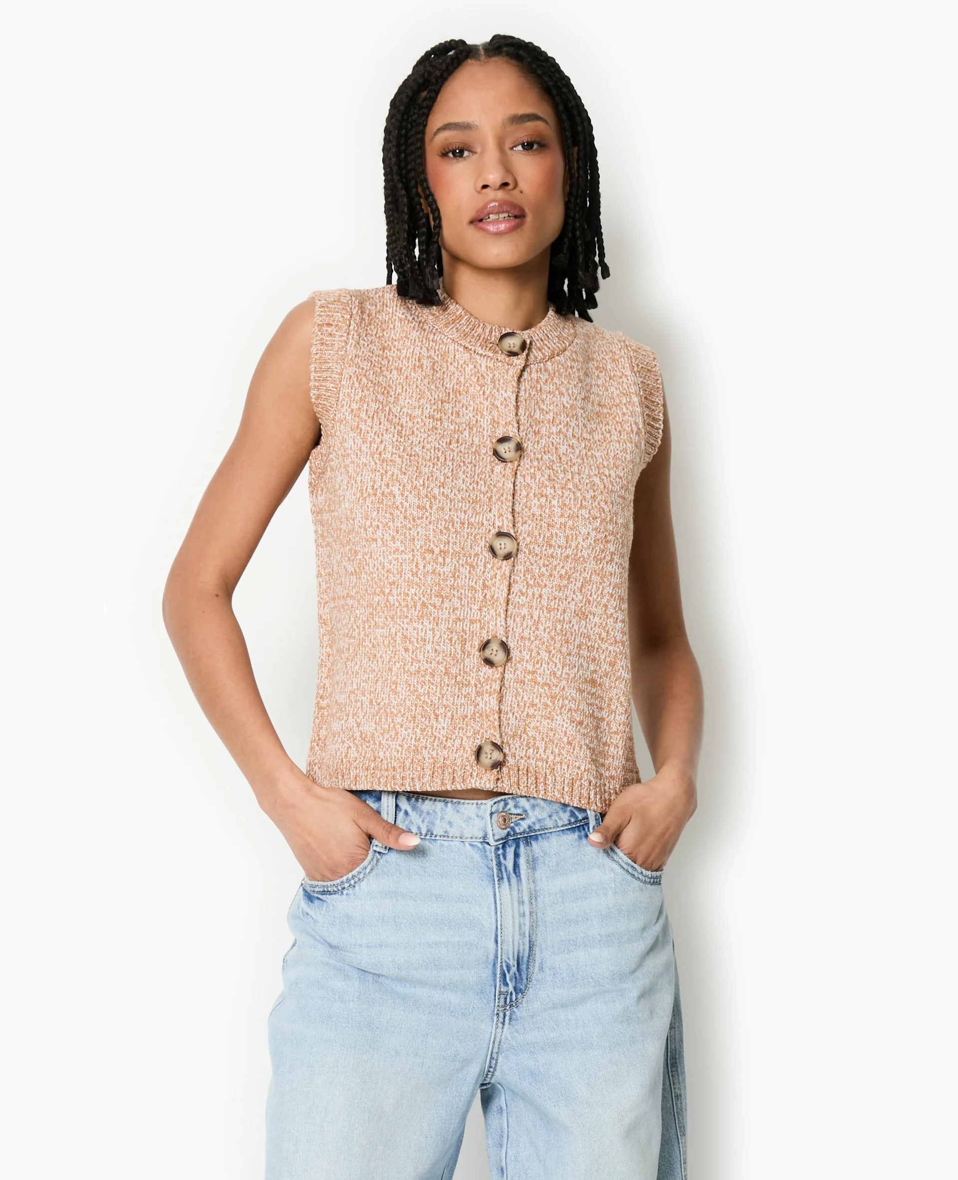 Gilet sans manches en maille moulinée - Image 5