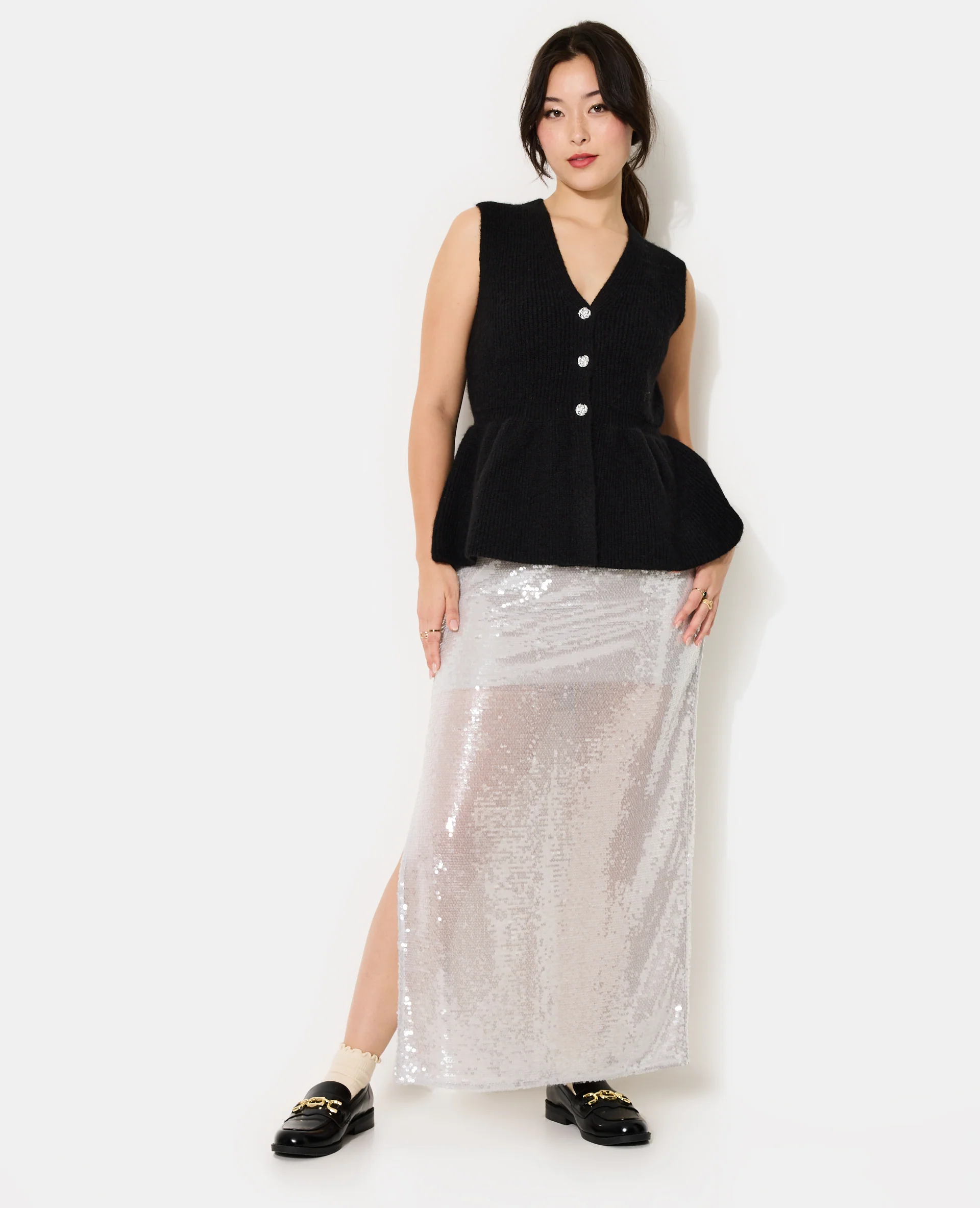 Gilet sans manches forme peplum - Image 3