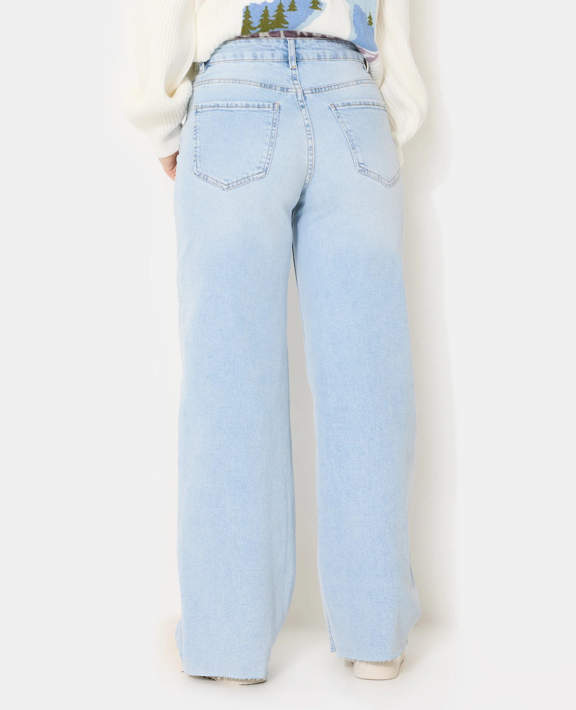 J71-1 / Jean wide taille haute bas coupés - Image 6