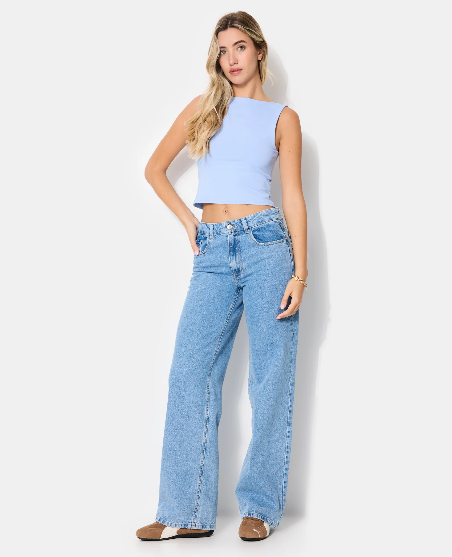 J71-2 / Jean wide loose taille medium
