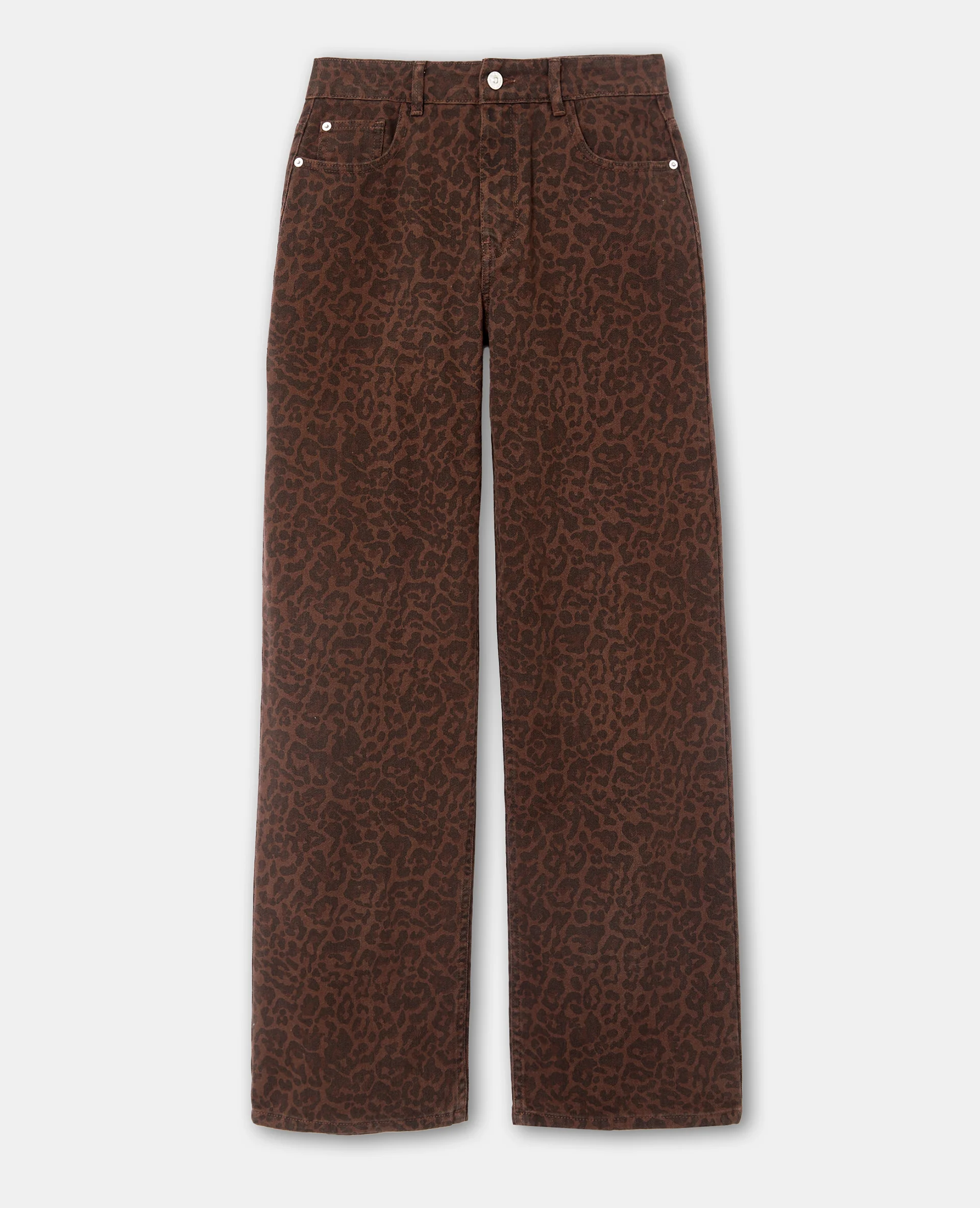 J71-2 / Jean wide taille medium motif léopard - Image 4