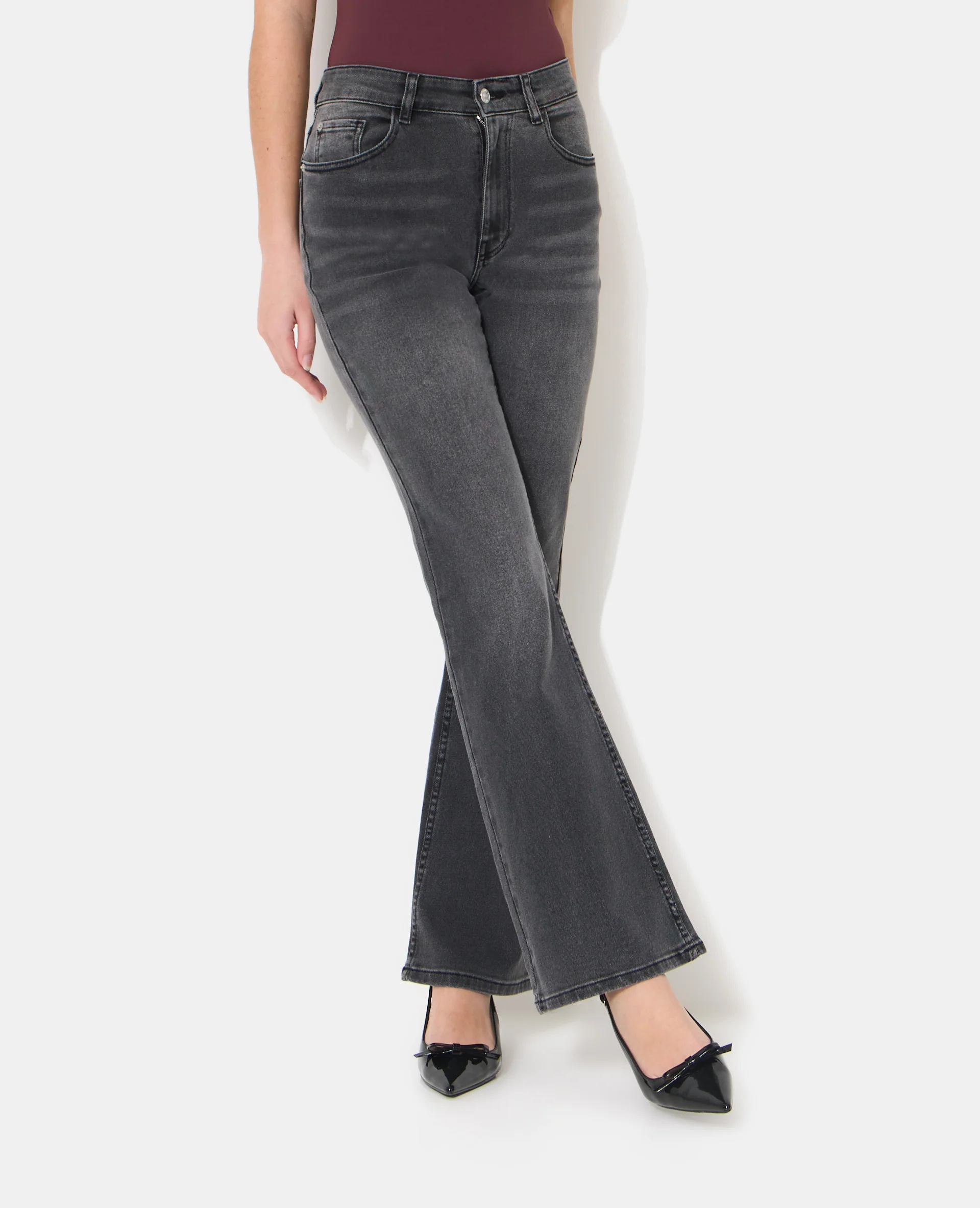 J74-1 / Jean flare taille haute - Image 5