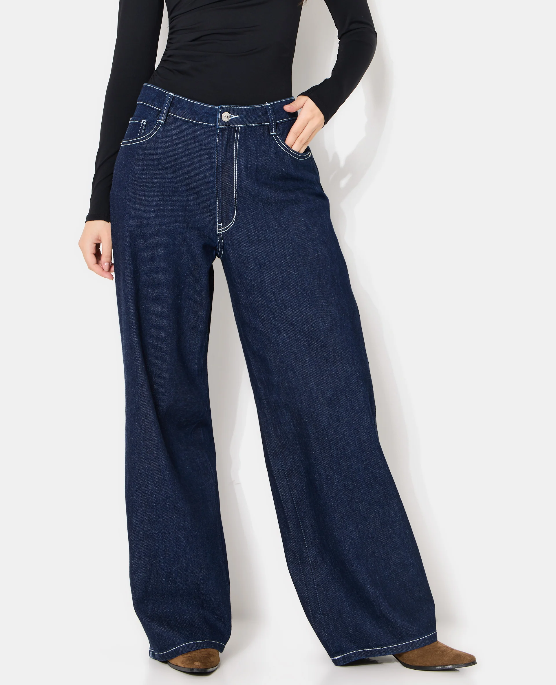J99-3 / Jean baggy taille basse - Image 7