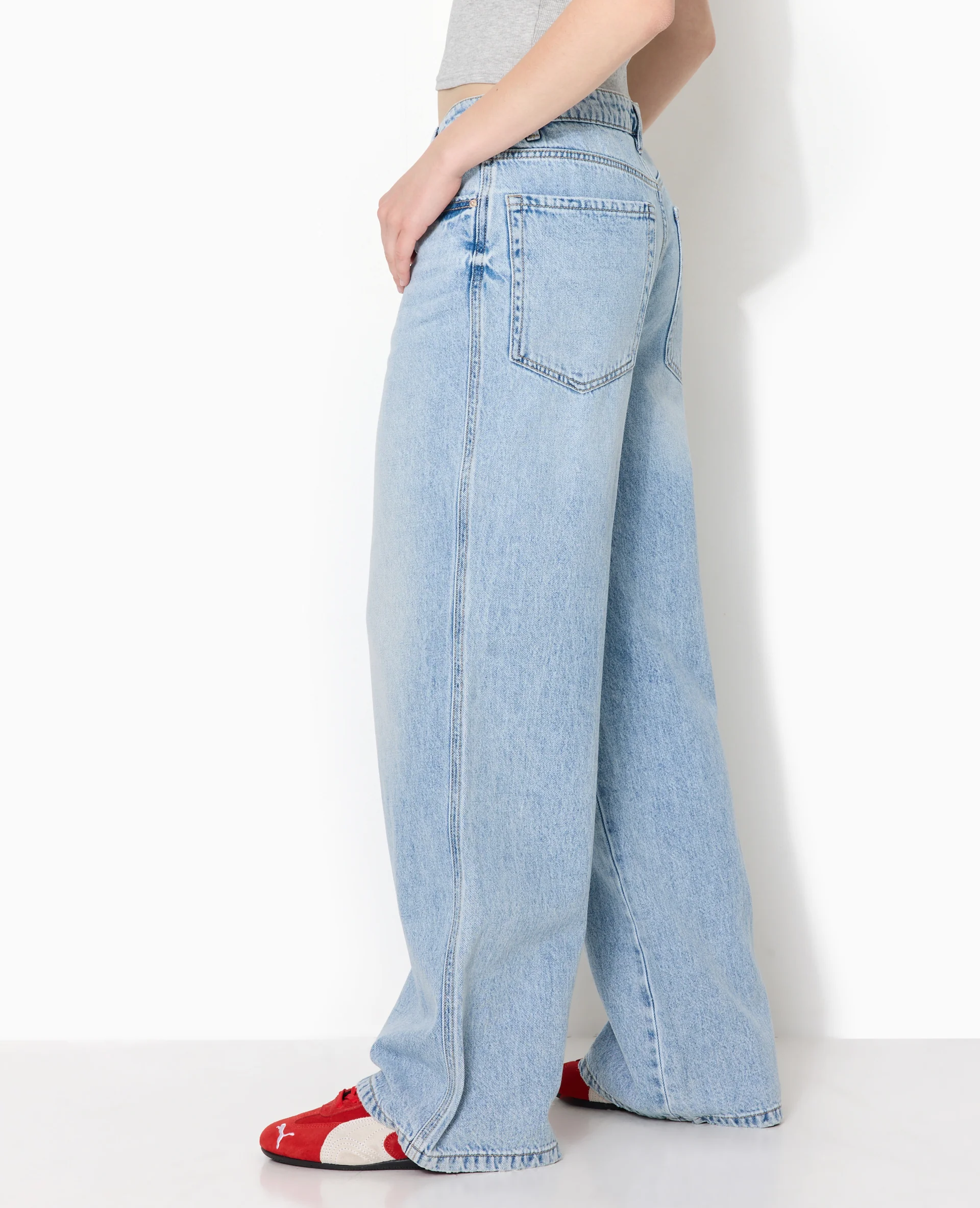 J99-3 / Jean baggy taille basse - Image 3