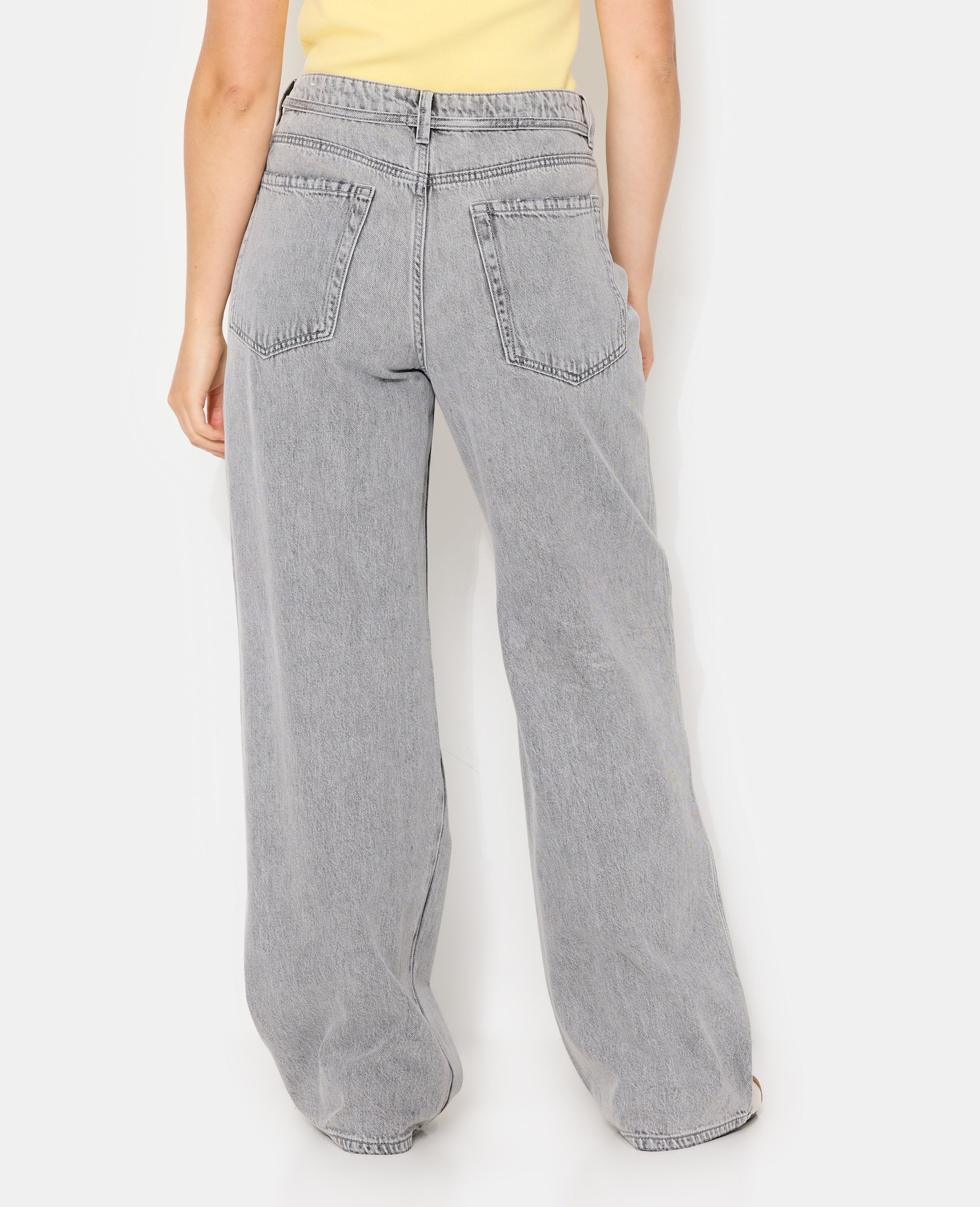 Jean baggy taille basse avec ceinture Ă nouer - Image 6