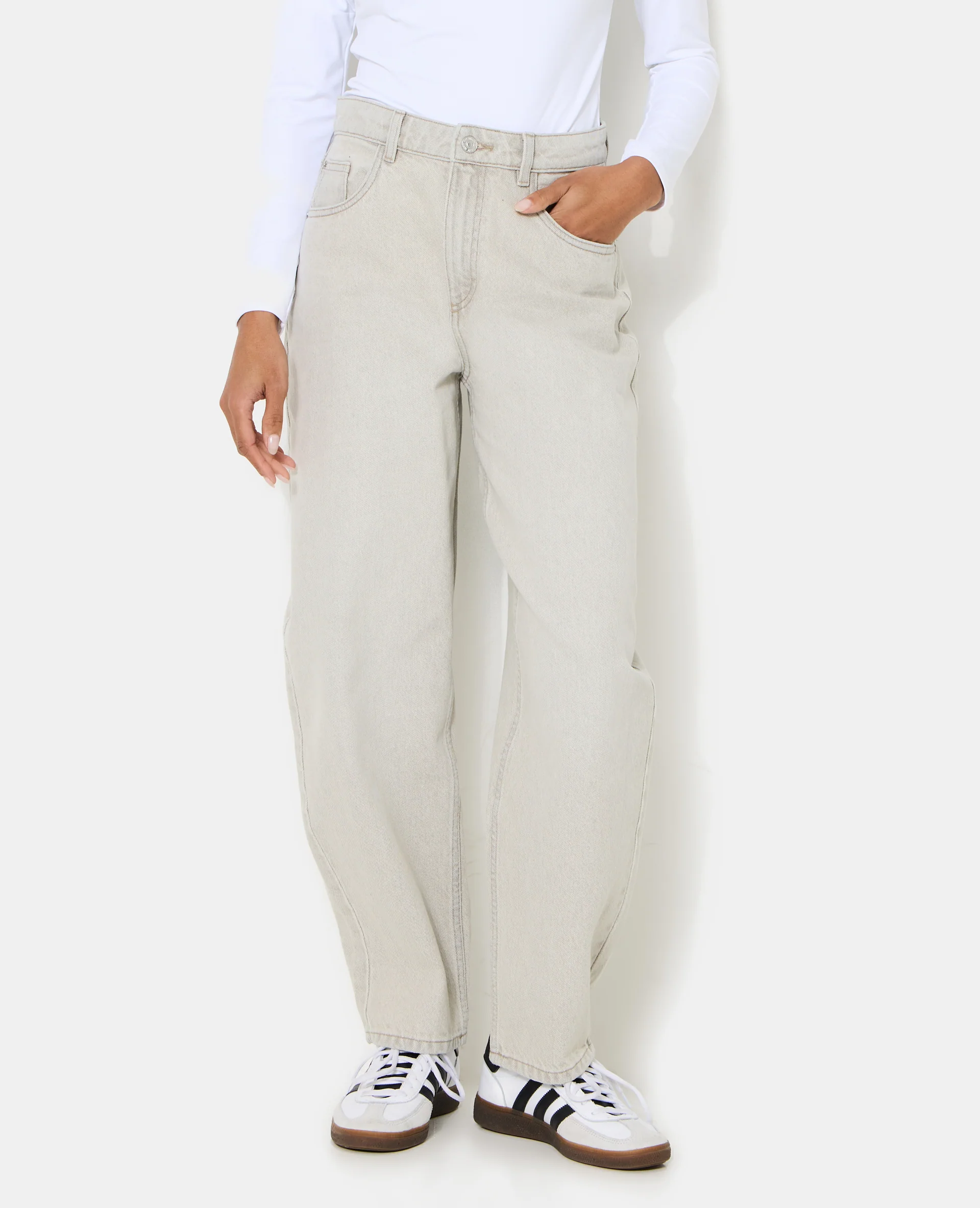 Jean barrel taille haute - Image 5