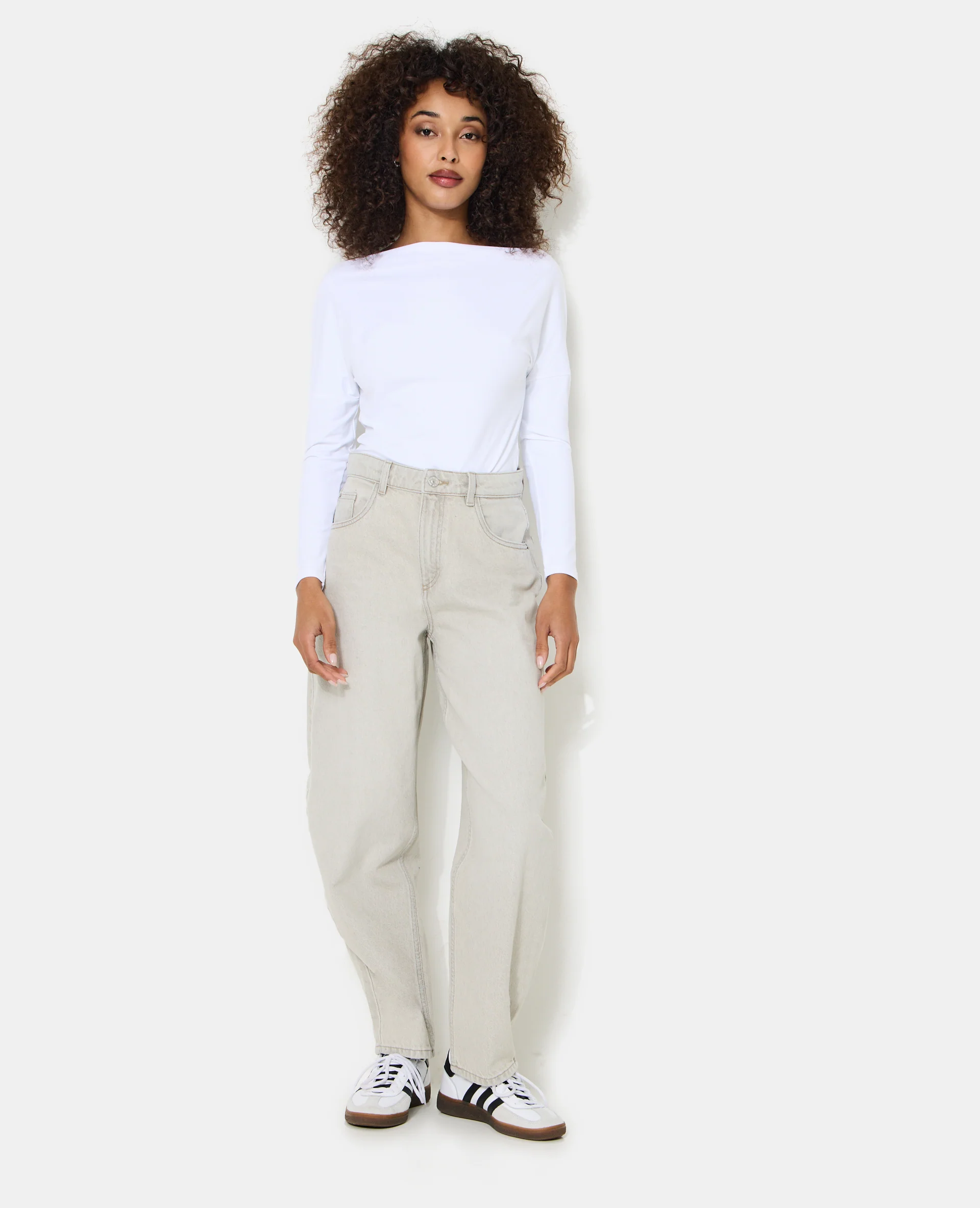 Jean barrel taille haute - Image 8