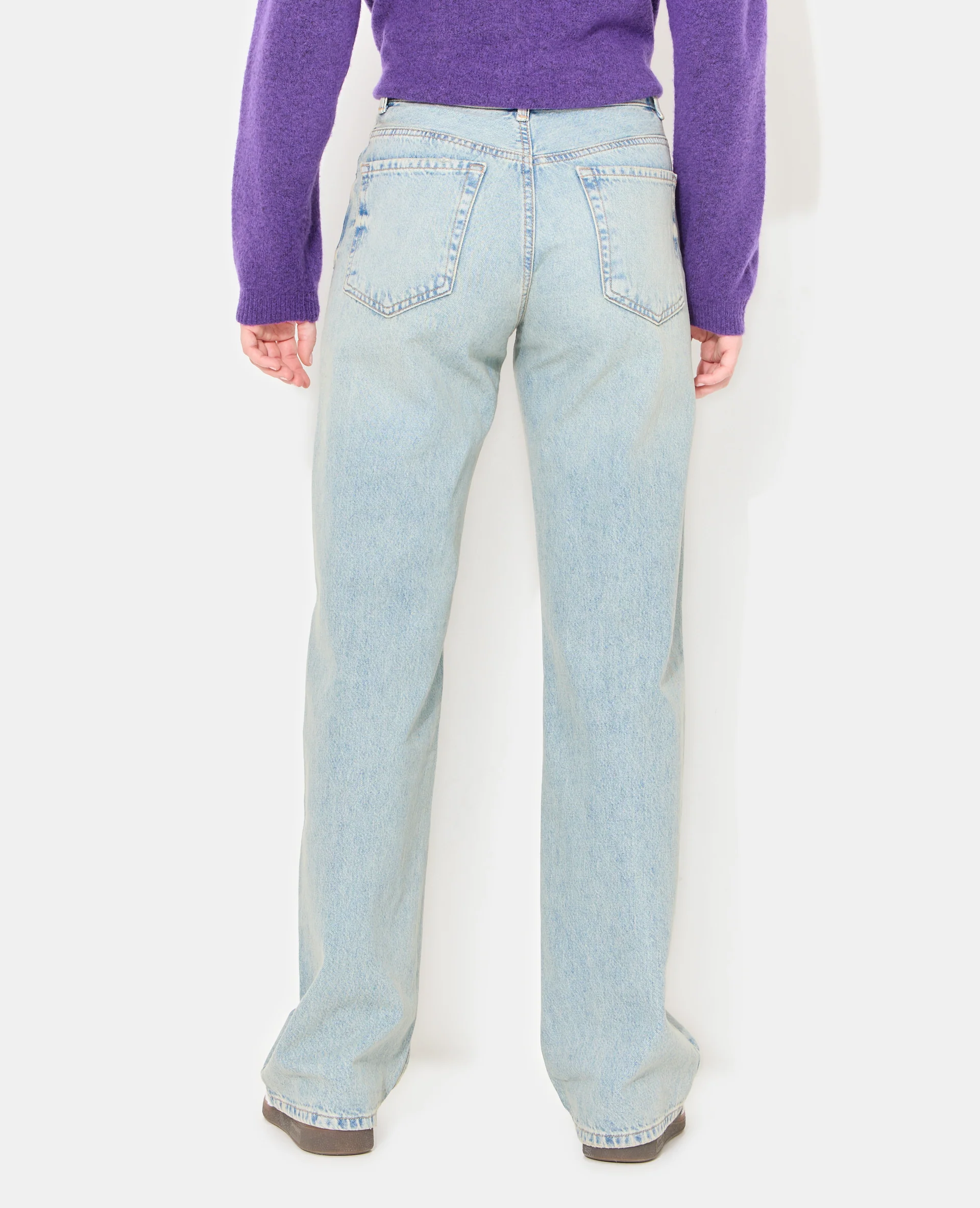 Jean droit taille haute - Image 6